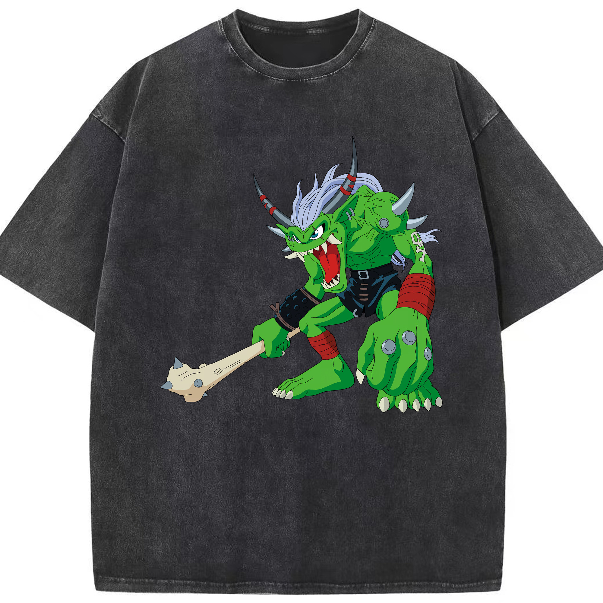 （画像用） Digimon デジタルモンスター/デジモン 綿100% ヴィンテージ風 半袖Tシャツ（フロントプリント）