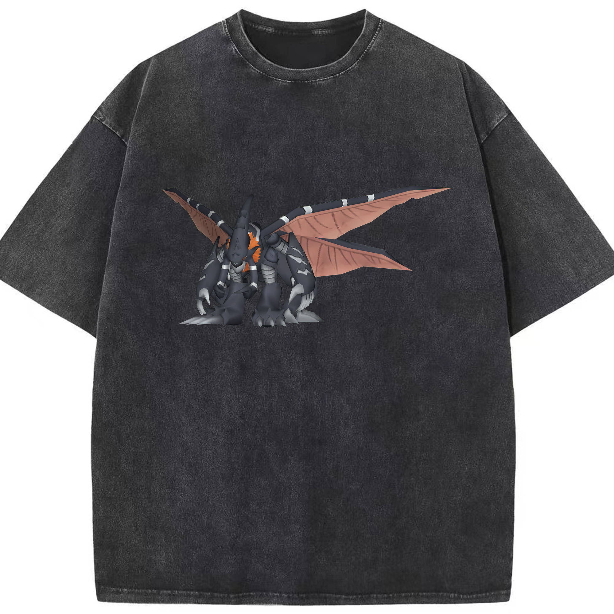 （画像用） Digimon デジタルモンスター/デジモン 綿100% ヴィンテージ風 半袖Tシャツ（フロントプリント）