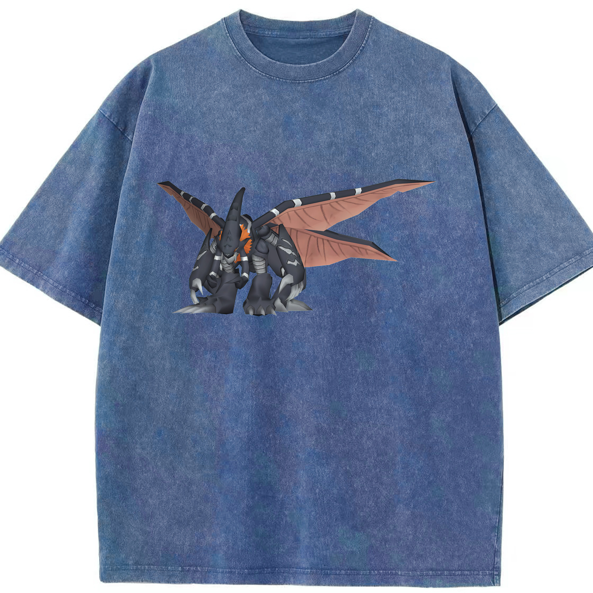 （画像用） Digimon デジタルモンスター/デジモン 綿100% ヴィンテージ風 半袖Tシャツ（フロントプリント）