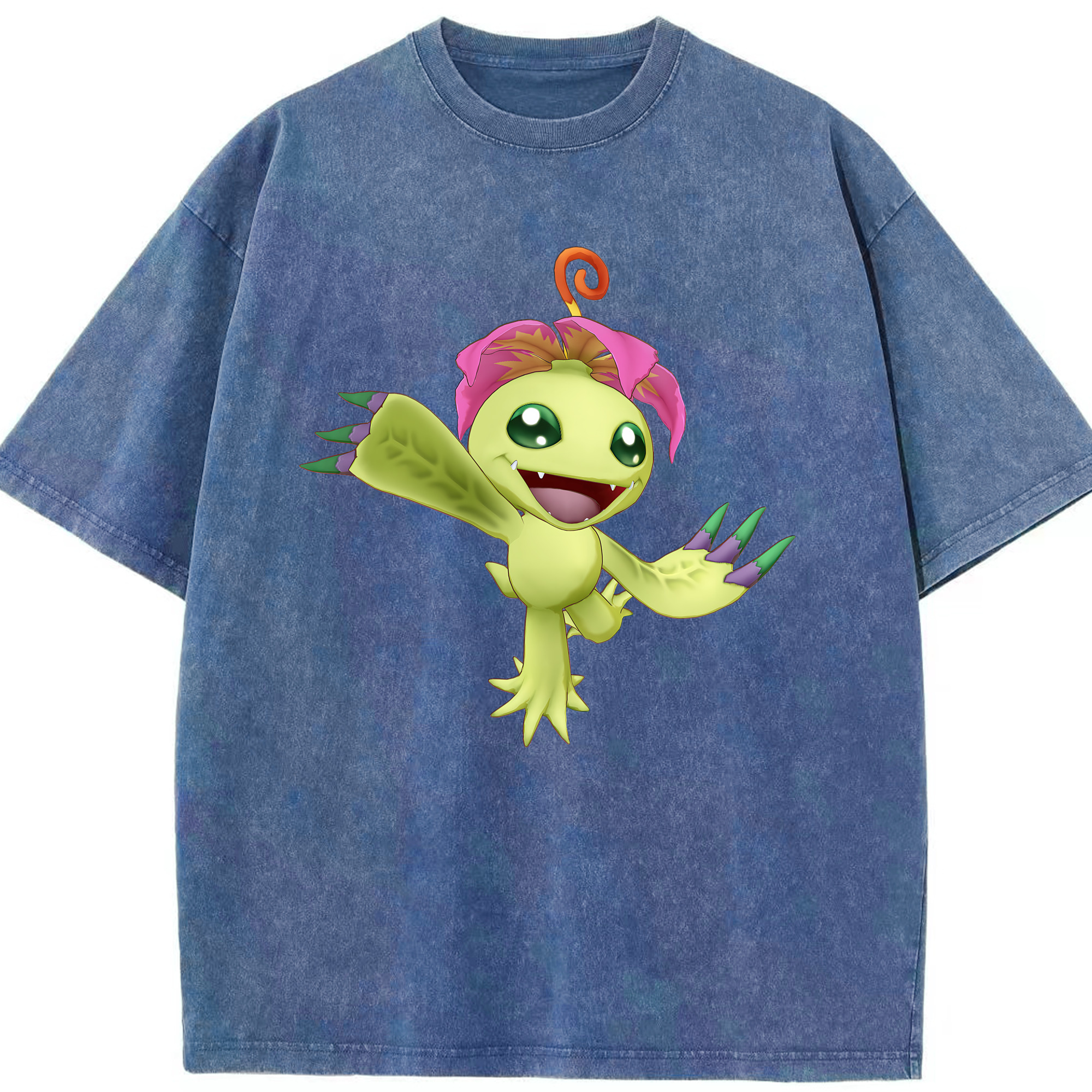 （画像用） Digimon デジタルモンスター/デジモン 綿100% ヴィンテージ風 半袖Tシャツ（フロントプリント）