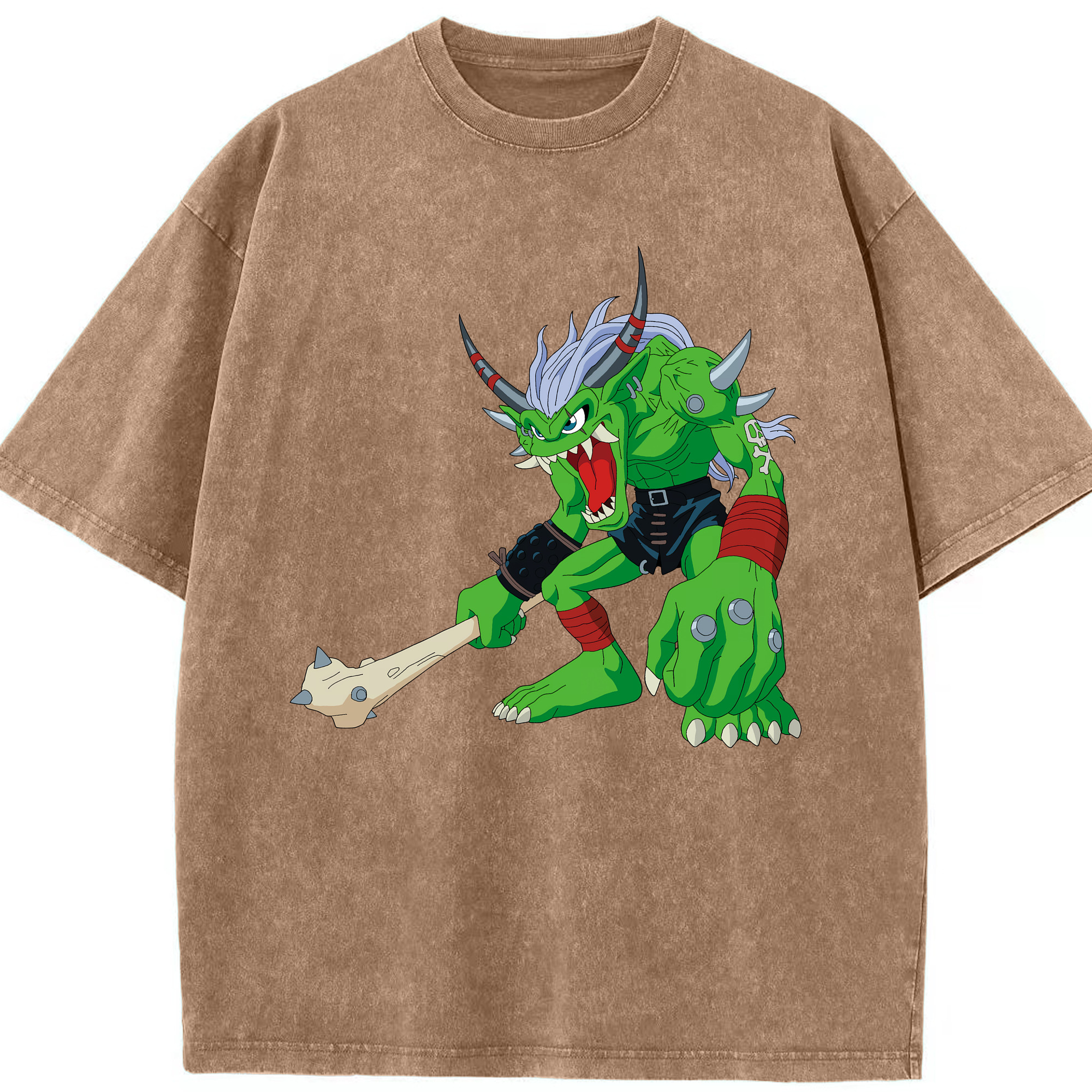 （画像用） Digimon デジタルモンスター/デジモン 綿100% ヴィンテージ風 半袖Tシャツ（フロントプリント）