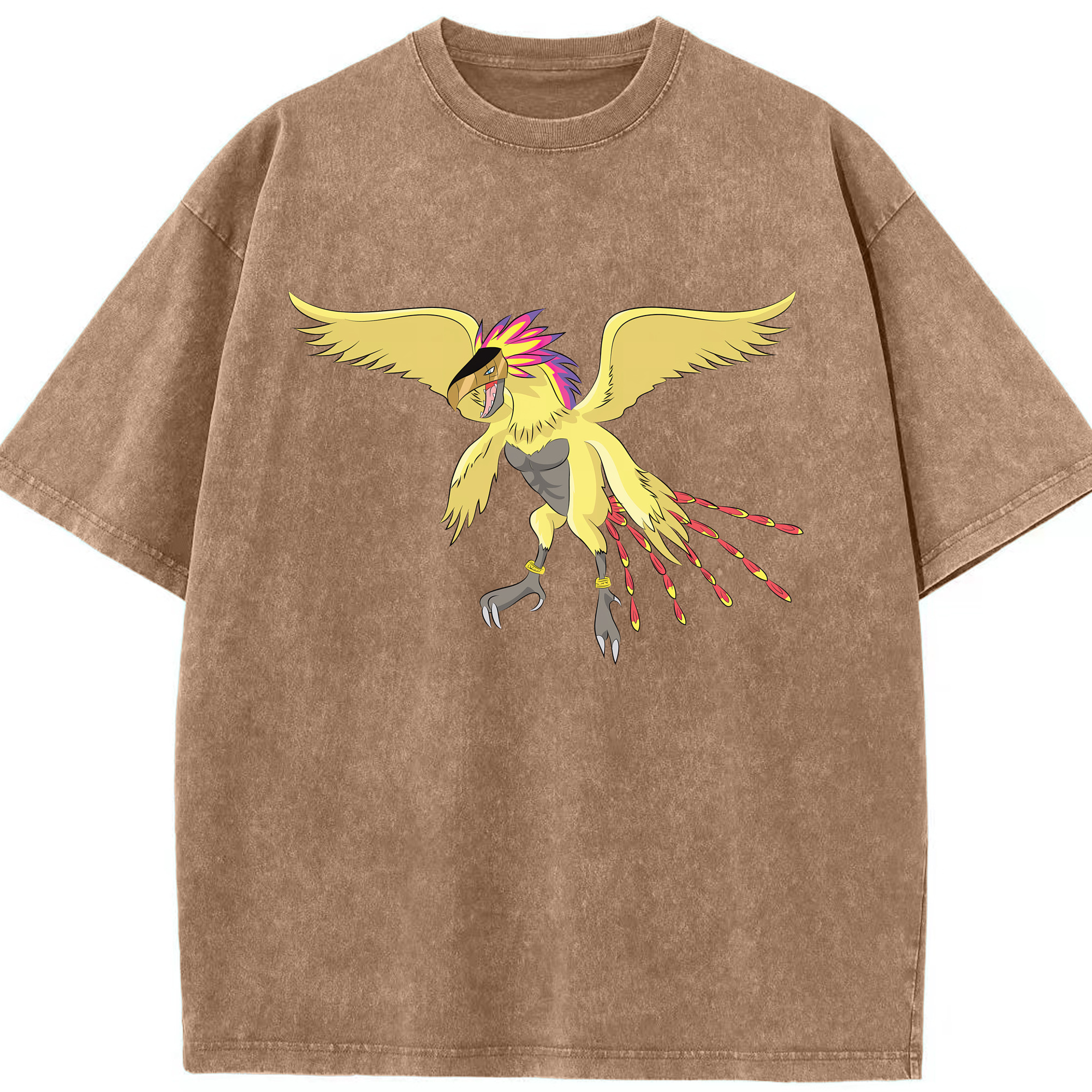 （画像用） Digimon デジタルモンスター/デジモン 綿100% ヴィンテージ風 半袖Tシャツ（フロントプリント）