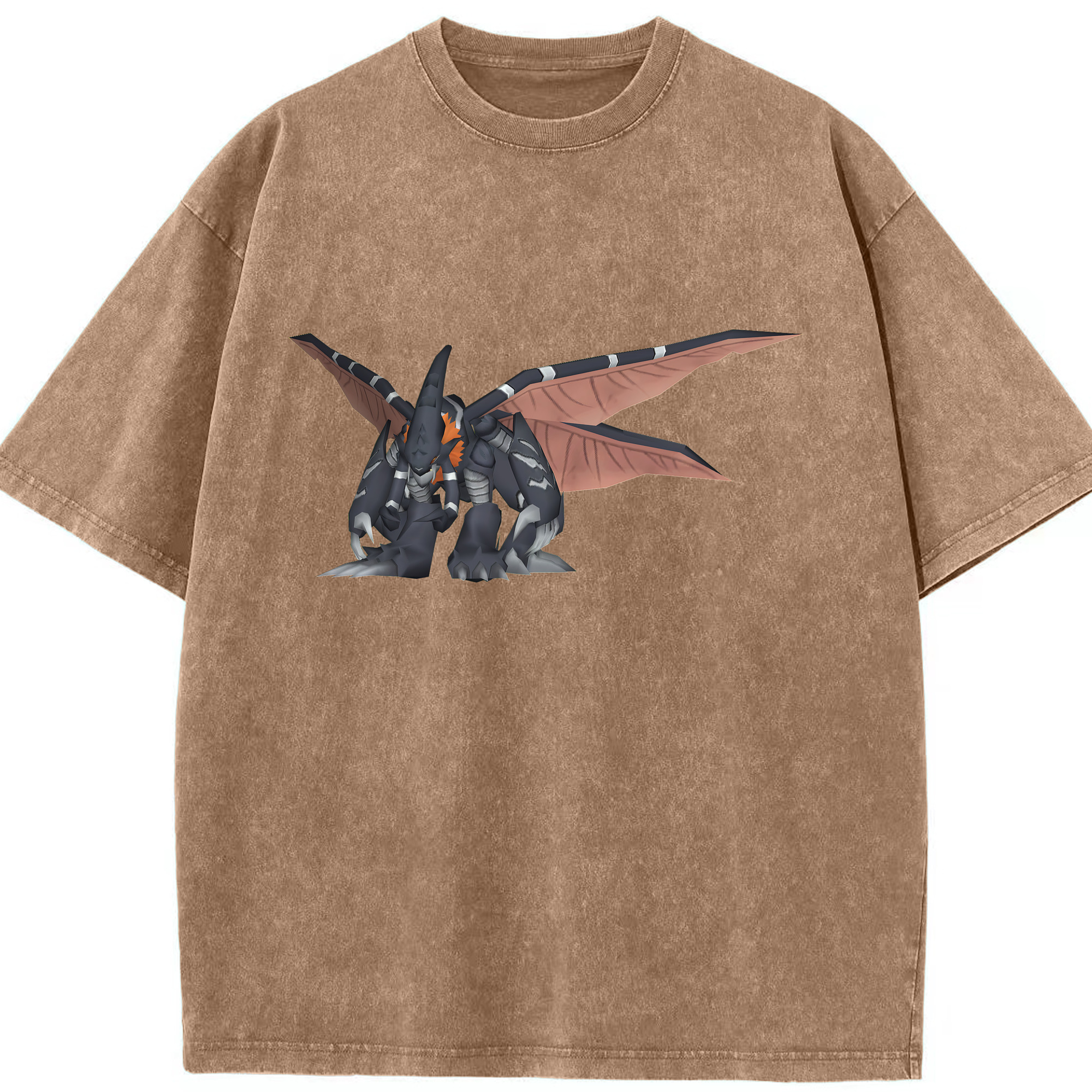 （画像用） Digimon デジタルモンスター/デジモン 綿100% ヴィンテージ風 半袖Tシャツ（フロントプリント）