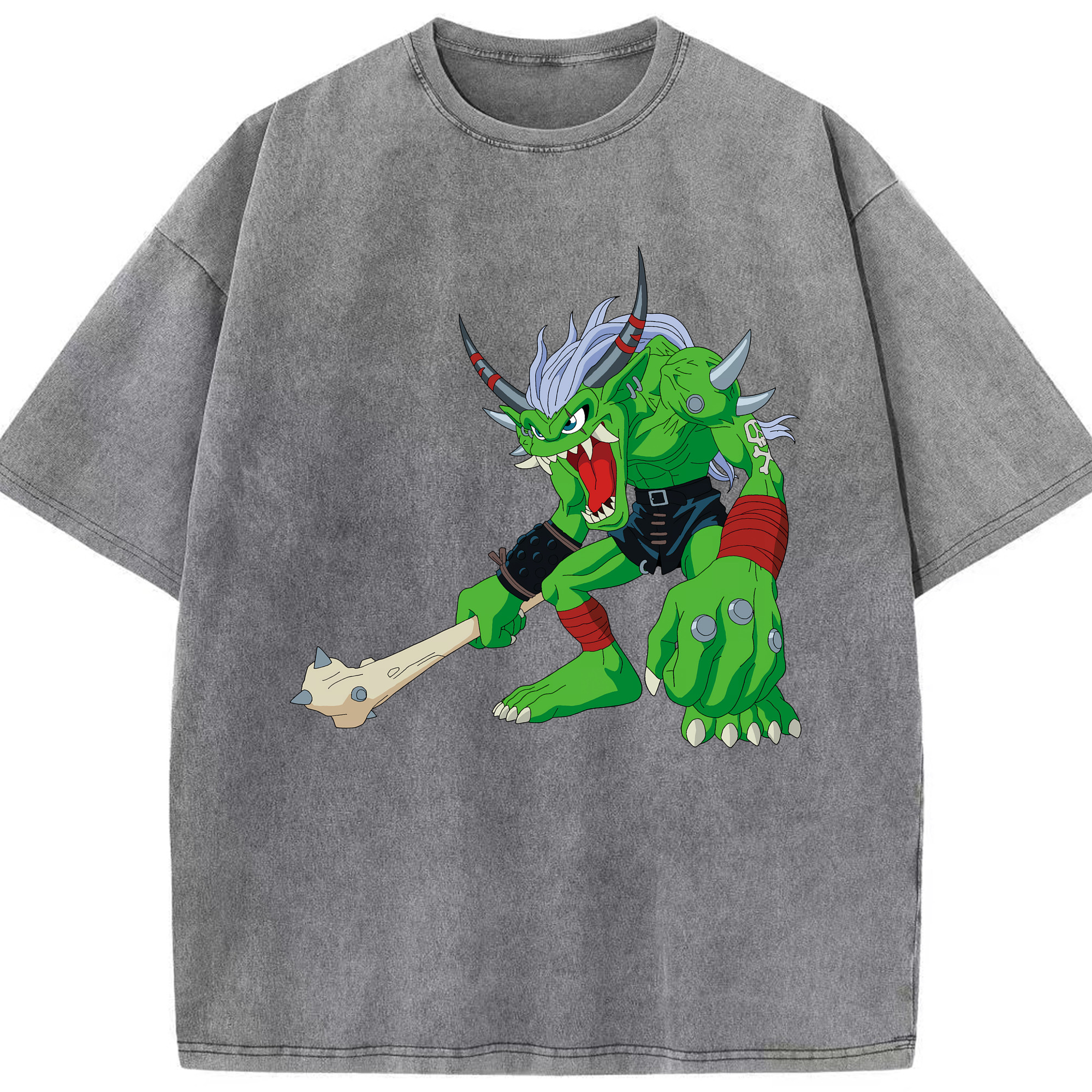 （画像用） Digimon デジタルモンスター/デジモン 綿100% ヴィンテージ風 半袖Tシャツ（フロントプリント）