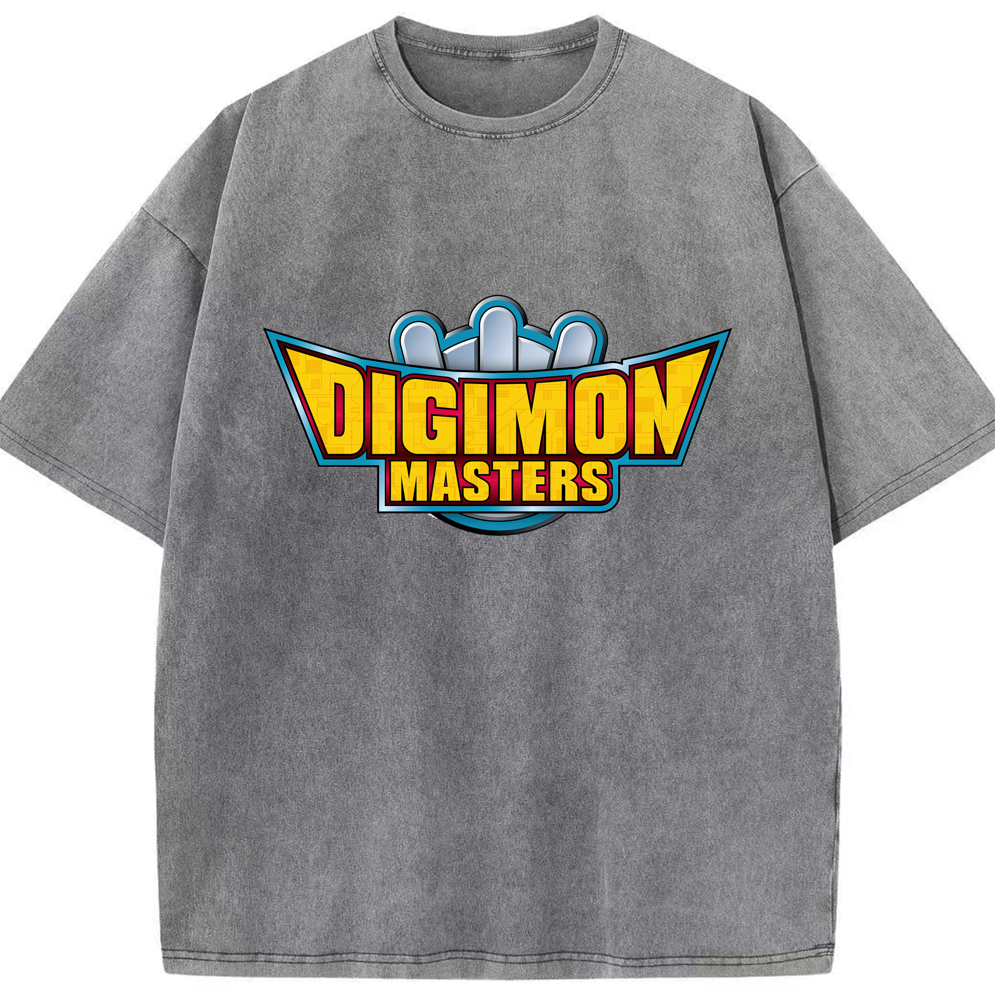 （画像用） Digimon デジタルモンスター/デジモン 綿100% ヴィンテージ風 半袖Tシャツ（フロントプリント）
