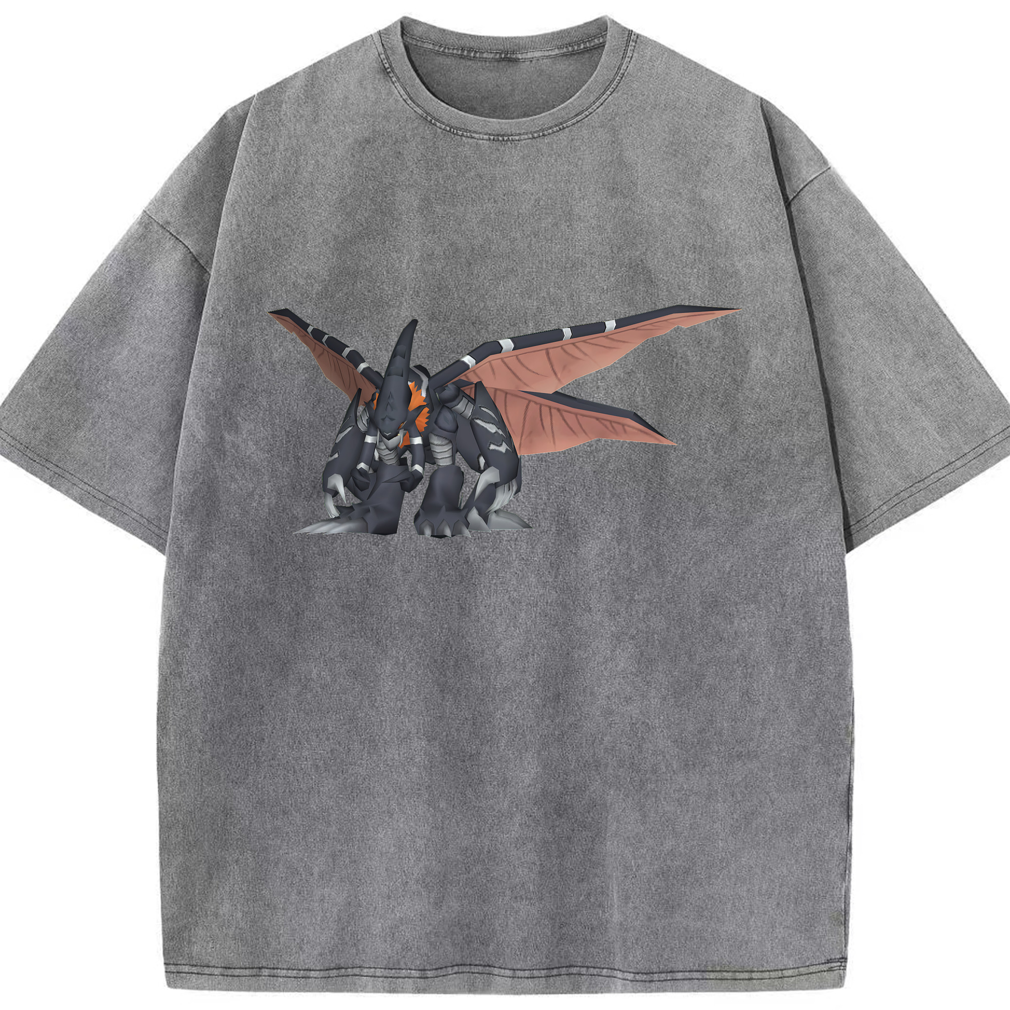 （画像用） Digimon デジタルモンスター/デジモン 綿100% ヴィンテージ風 半袖Tシャツ（フロントプリント）