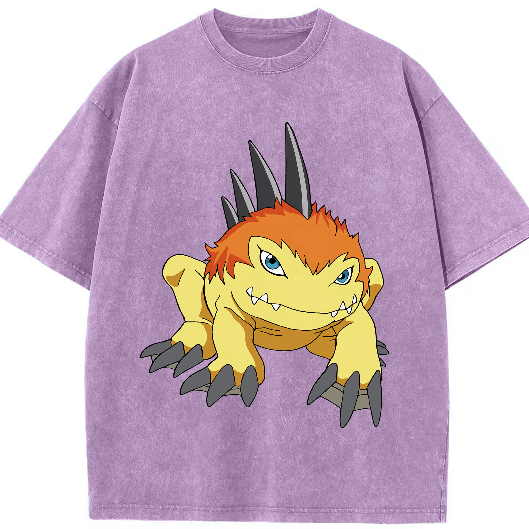 （画像用） Digimon デジタルモンスター/デジモン 綿100% ヴィンテージ風 半袖Tシャツ（フロントプリント）