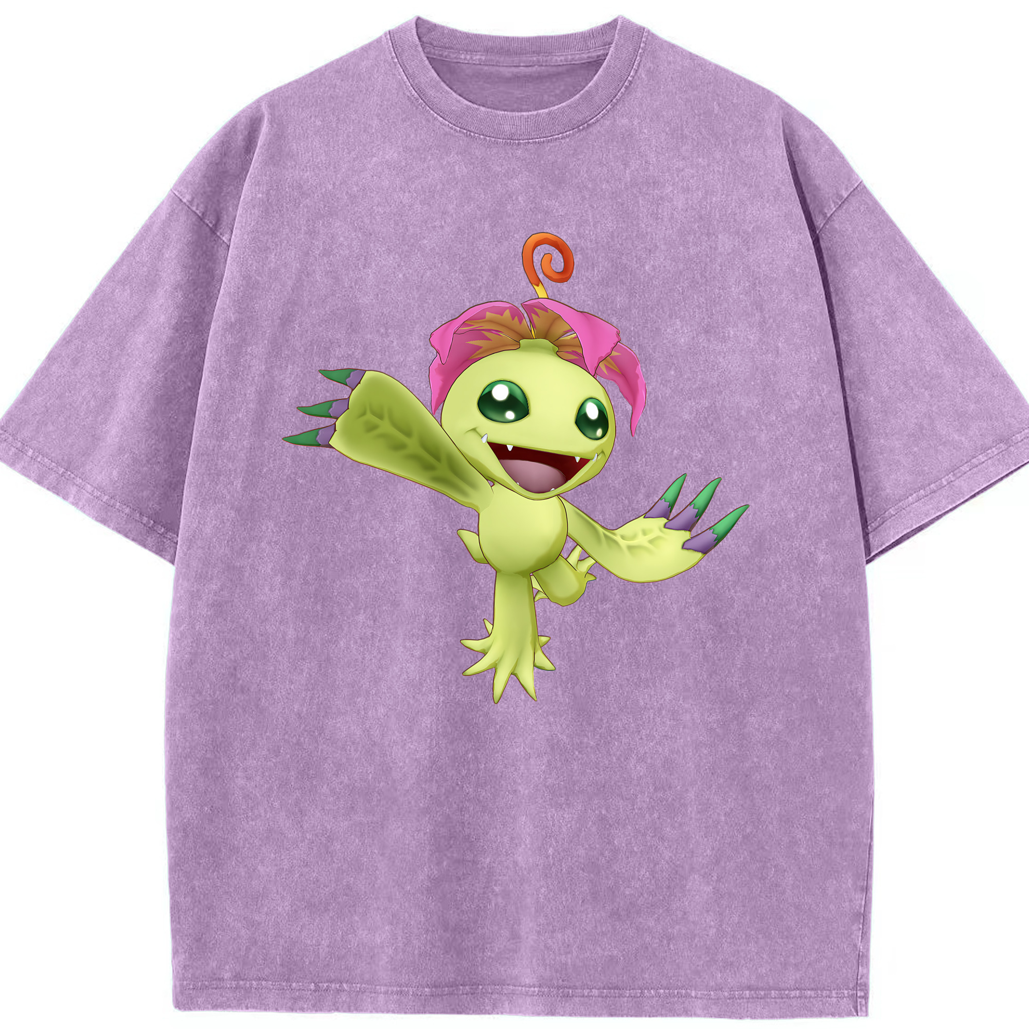 （画像用） Digimon デジタルモンスター/デジモン 綿100% ヴィンテージ風 半袖Tシャツ（フロントプリント）