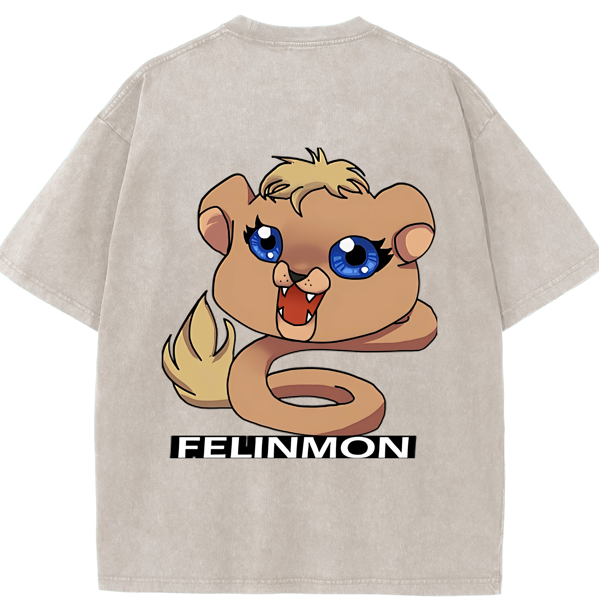 （画像用） Digimon デジタルモンスター/デジモン 綿100% ヴィンテージ風 半袖Tシャツ（背面プリント）