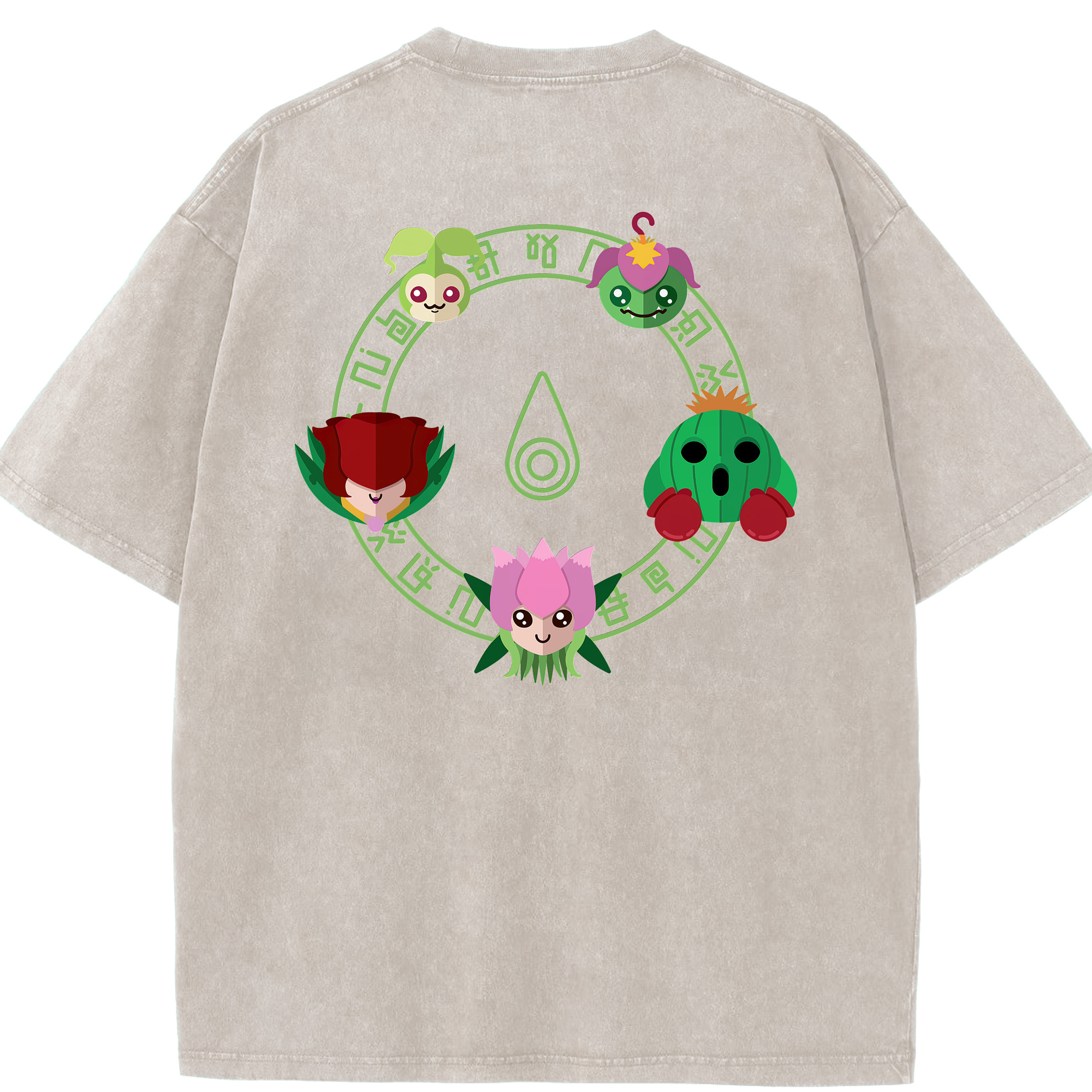 （画像用） Digimon デジタルモンスター/デジモン 綿100% ヴィンテージ風 半袖Tシャツ（背面プリント）