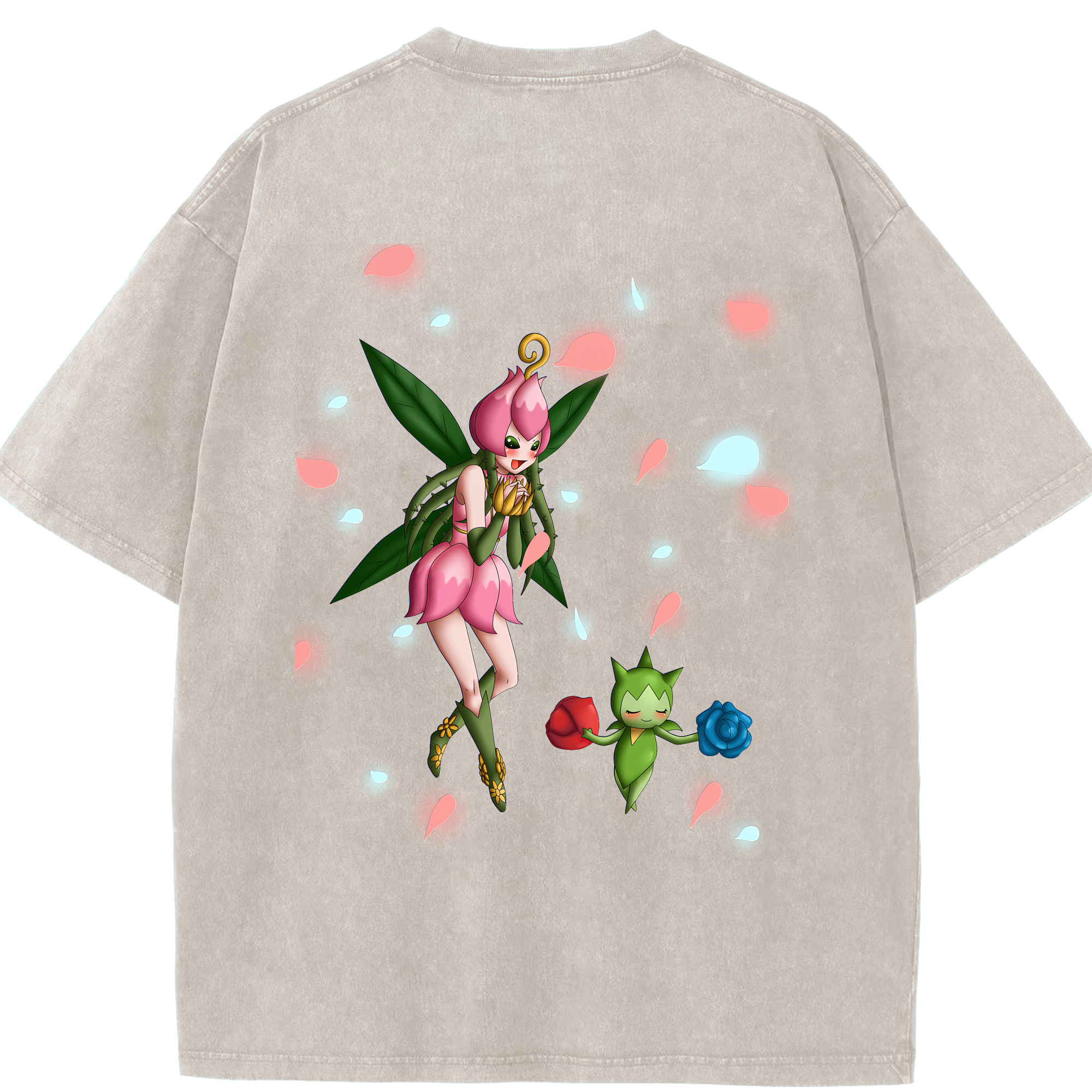 （画像用） Digimon デジタルモンスター/デジモン 綿100% ヴィンテージ風 半袖Tシャツ（背面プリント）