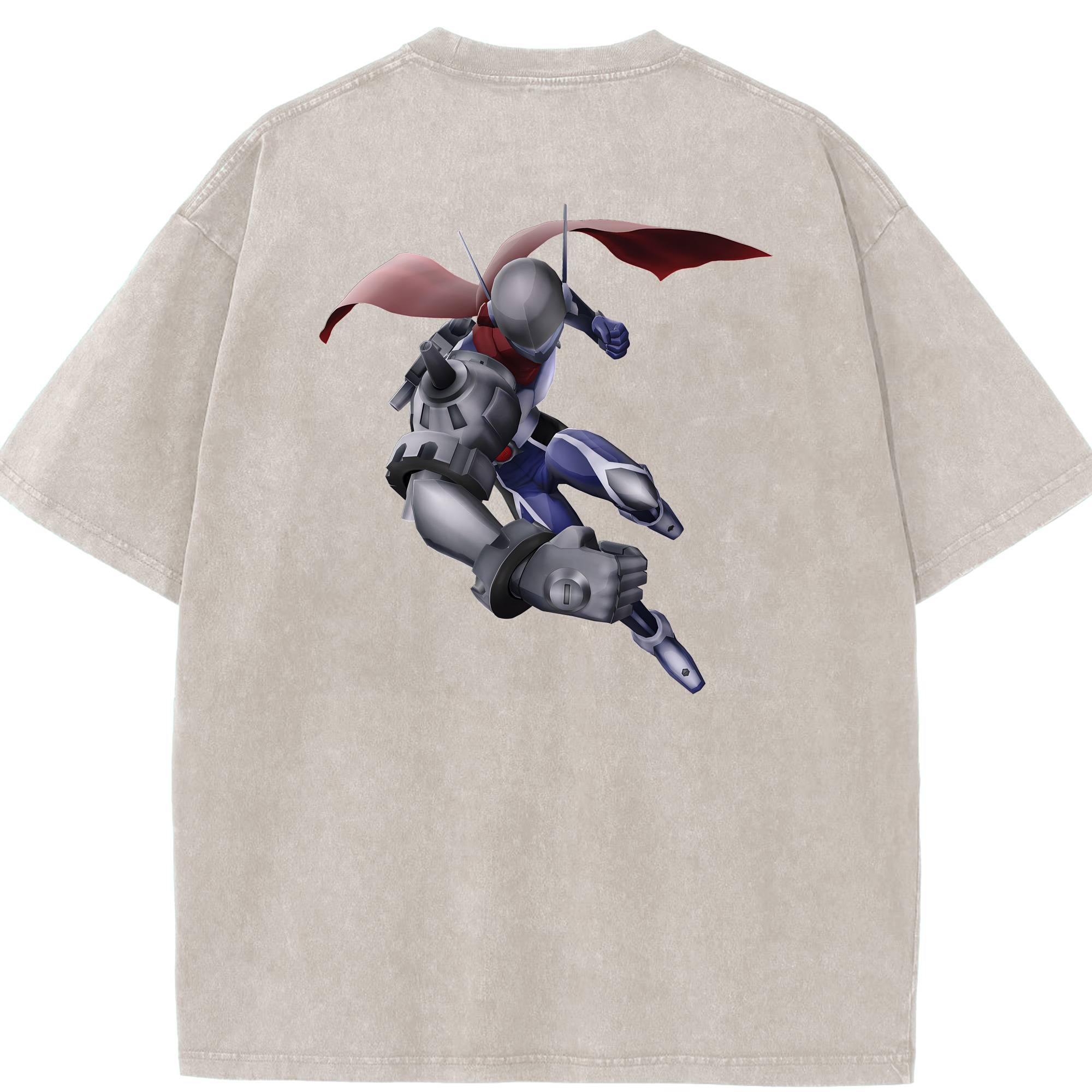 （画像用） Digimon デジタルモンスター/デジモン 綿100% ヴィンテージ風 半袖Tシャツ（背面プリント）