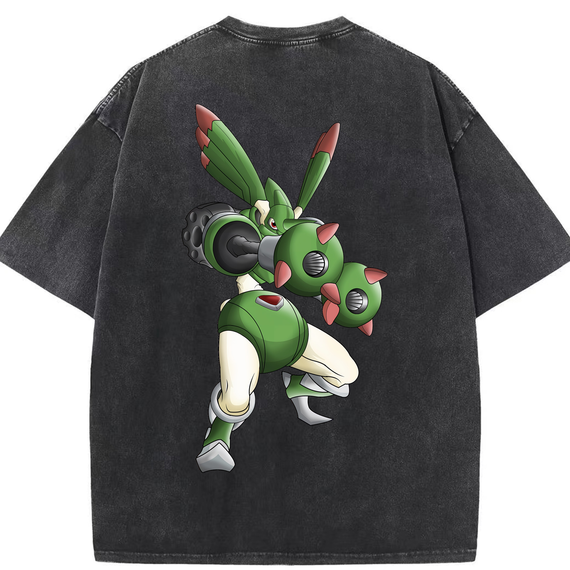 （画像用） Digimon デジタルモンスター/デジモン 綿100% ヴィンテージ風 半袖Tシャツ（背面プリント）