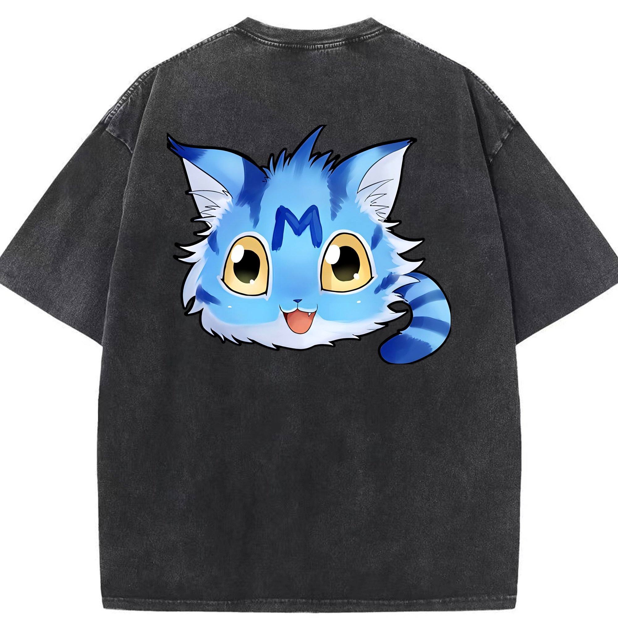 （画像用） Digimon デジタルモンスター/デジモン 綿100% ヴィンテージ風 半袖Tシャツ（背面プリント）