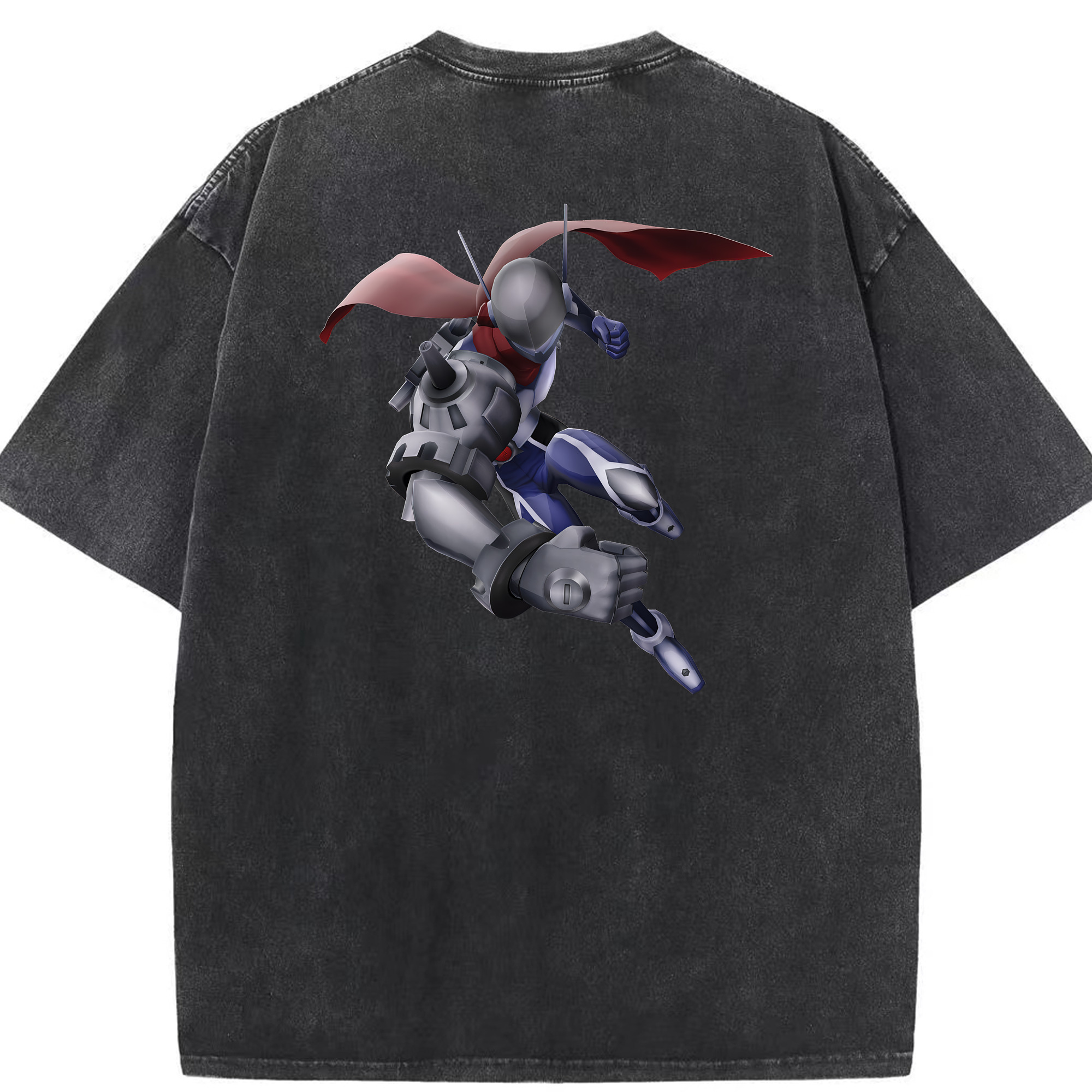 （画像用） Digimon デジタルモンスター/デジモン 綿100% ヴィンテージ風 半袖Tシャツ（背面プリント）