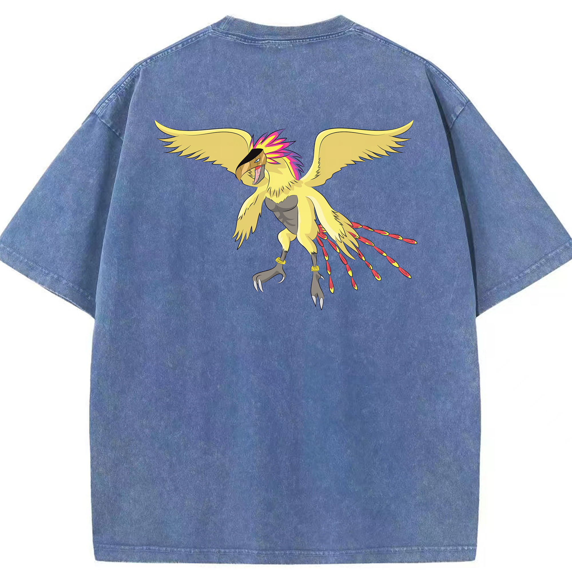（画像用） Digimon デジタルモンスター/デジモン 綿100% ヴィンテージ風 半袖Tシャツ（背面プリント）