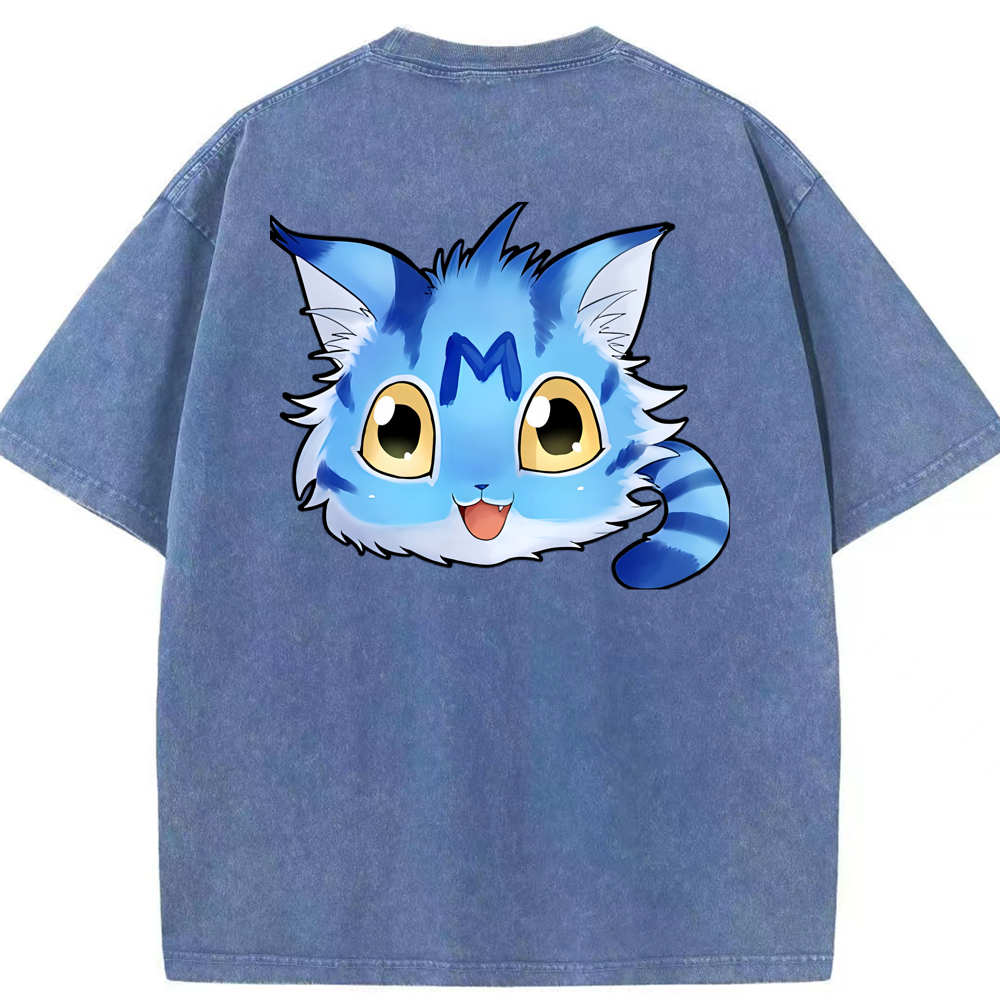 （画像用） Digimon デジタルモンスター/デジモン 綿100% ヴィンテージ風 半袖Tシャツ（背面プリント）