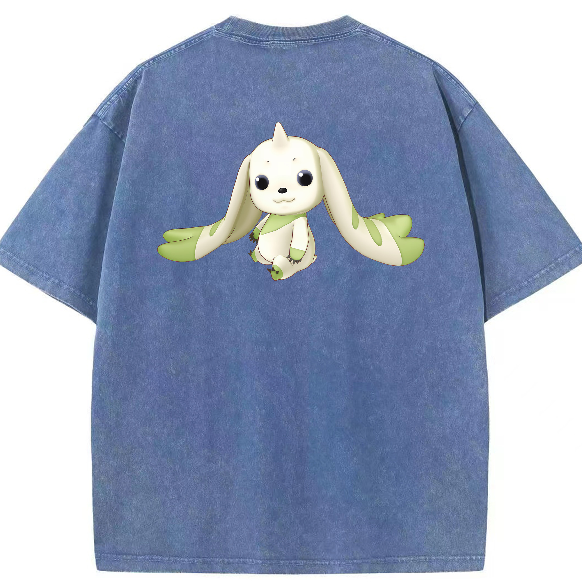 （画像用） Digimon デジタルモンスター/デジモン 綿100% ヴィンテージ風 半袖Tシャツ（背面プリント）
