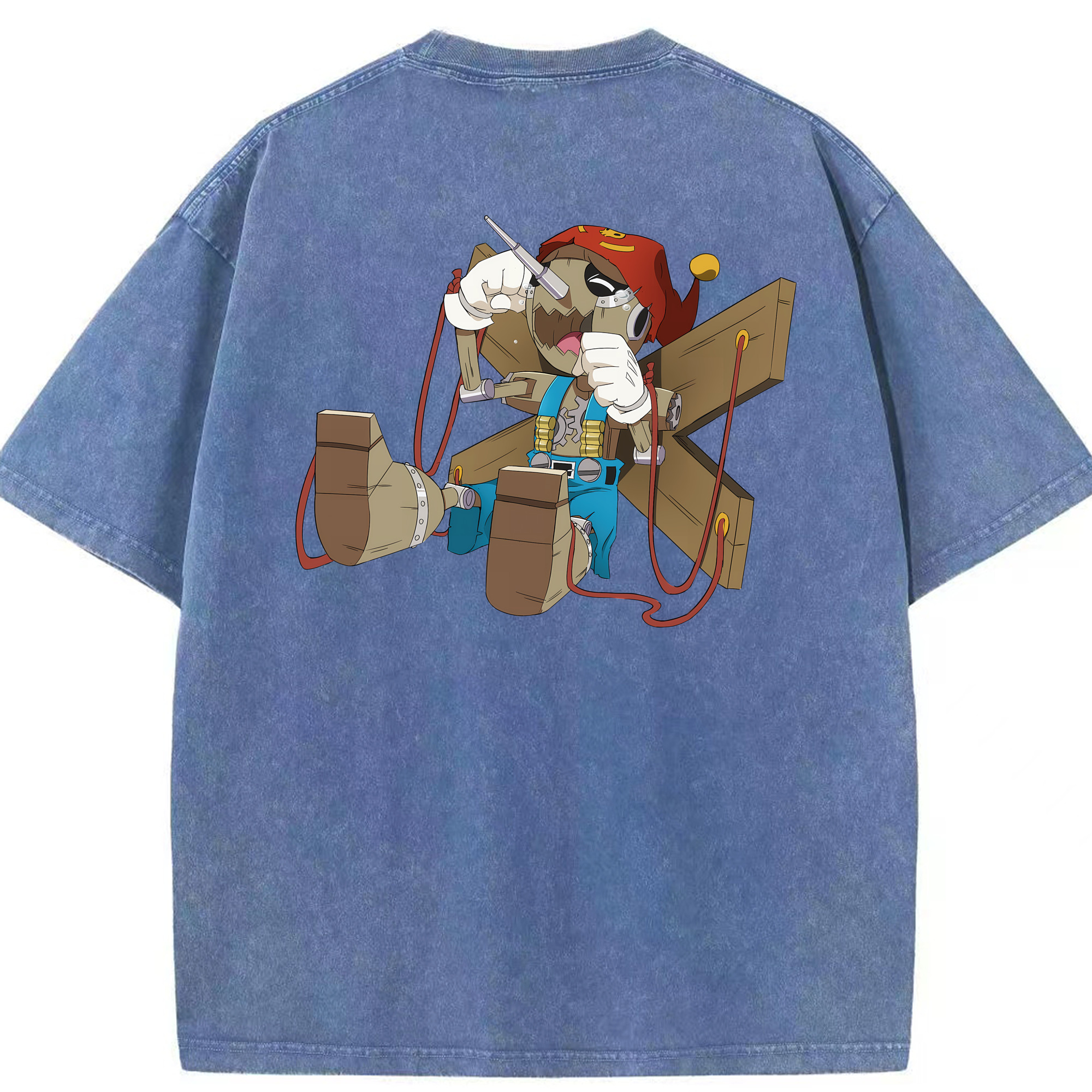 （画像用） Digimon デジタルモンスター/デジモン 綿100% ヴィンテージ風 半袖Tシャツ（背面プリント）