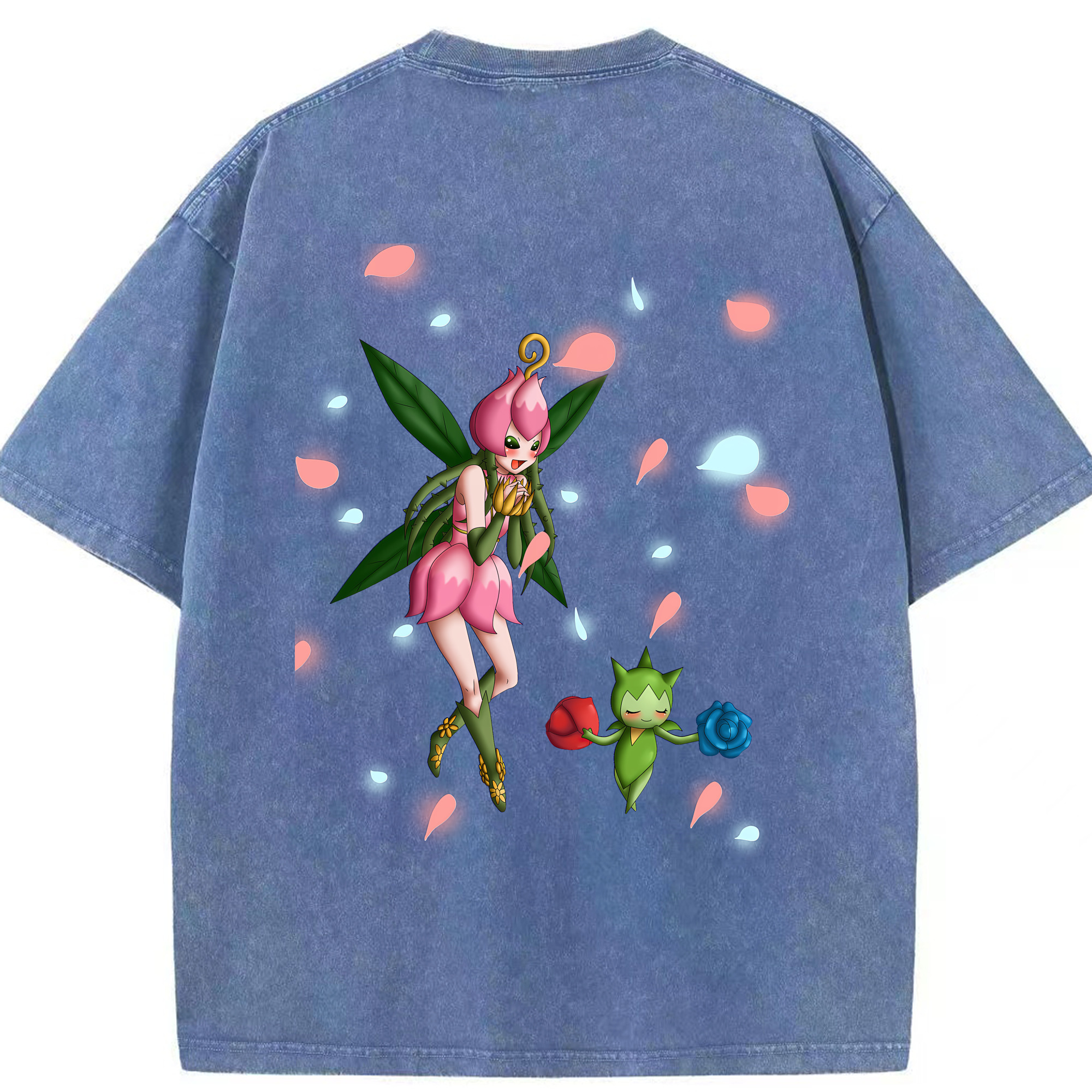 （画像用） Digimon デジタルモンスター/デジモン 綿100% ヴィンテージ風 半袖Tシャツ（背面プリント）