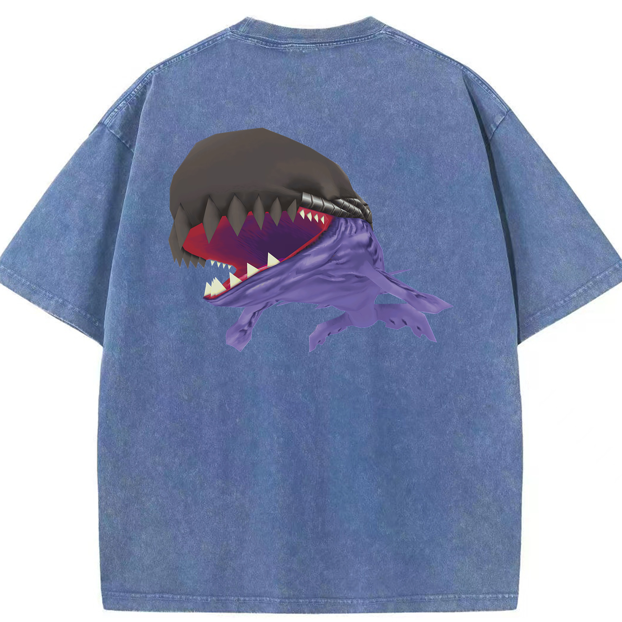 （画像用） Digimon デジタルモンスター/デジモン 綿100% ヴィンテージ風 半袖Tシャツ（背面プリント）