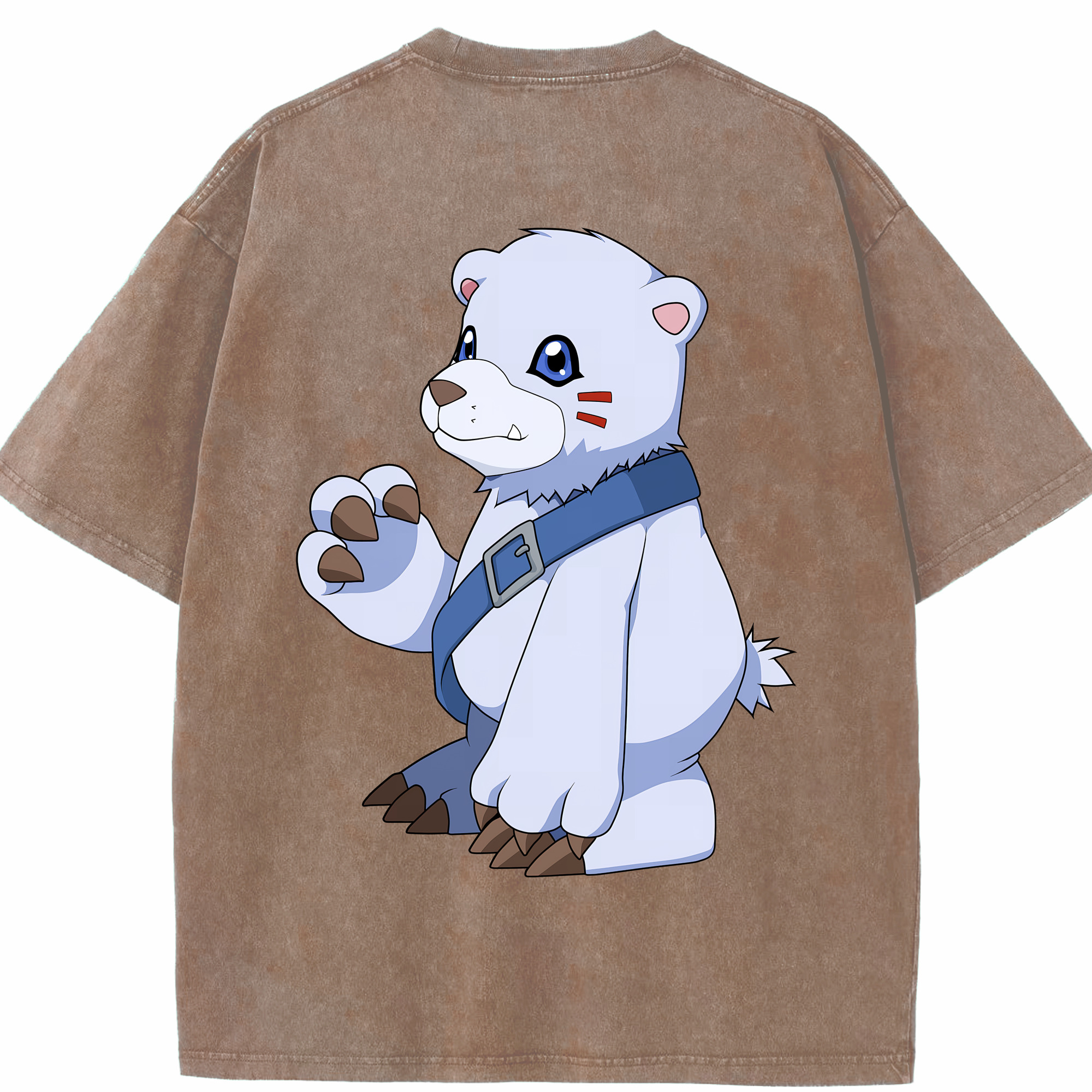 （画像用） Digimon デジタルモンスター/デジモン 綿100% ヴィンテージ風 半袖Tシャツ（背面プリント）