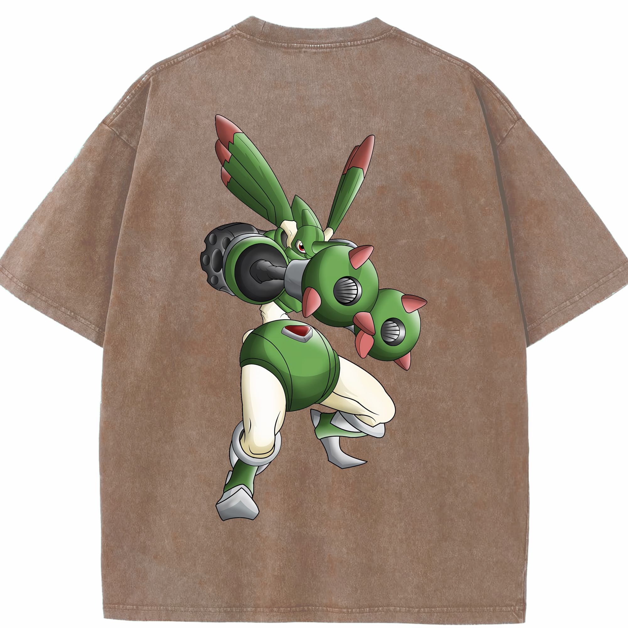 （画像用） Digimon デジタルモンスター/デジモン 綿100% ヴィンテージ風 半袖Tシャツ（背面プリント）