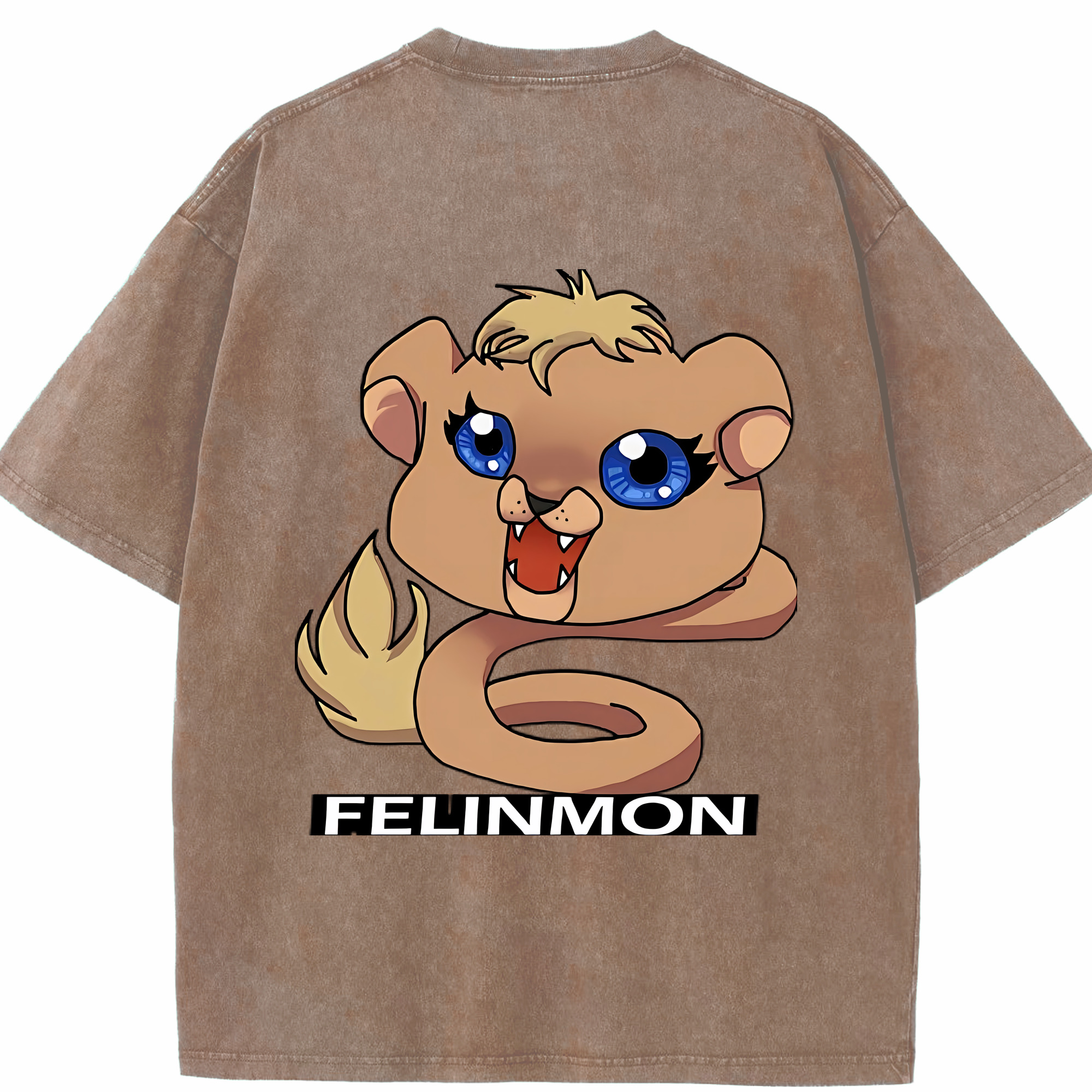 （画像用） Digimon デジタルモンスター/デジモン 綿100% ヴィンテージ風 半袖Tシャツ（背面プリント）