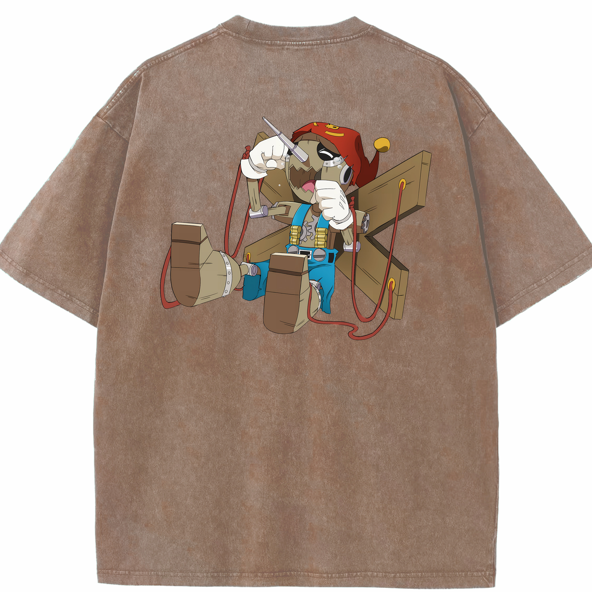（画像用） Digimon デジタルモンスター/デジモン 綿100% ヴィンテージ風 半袖Tシャツ（背面プリント）