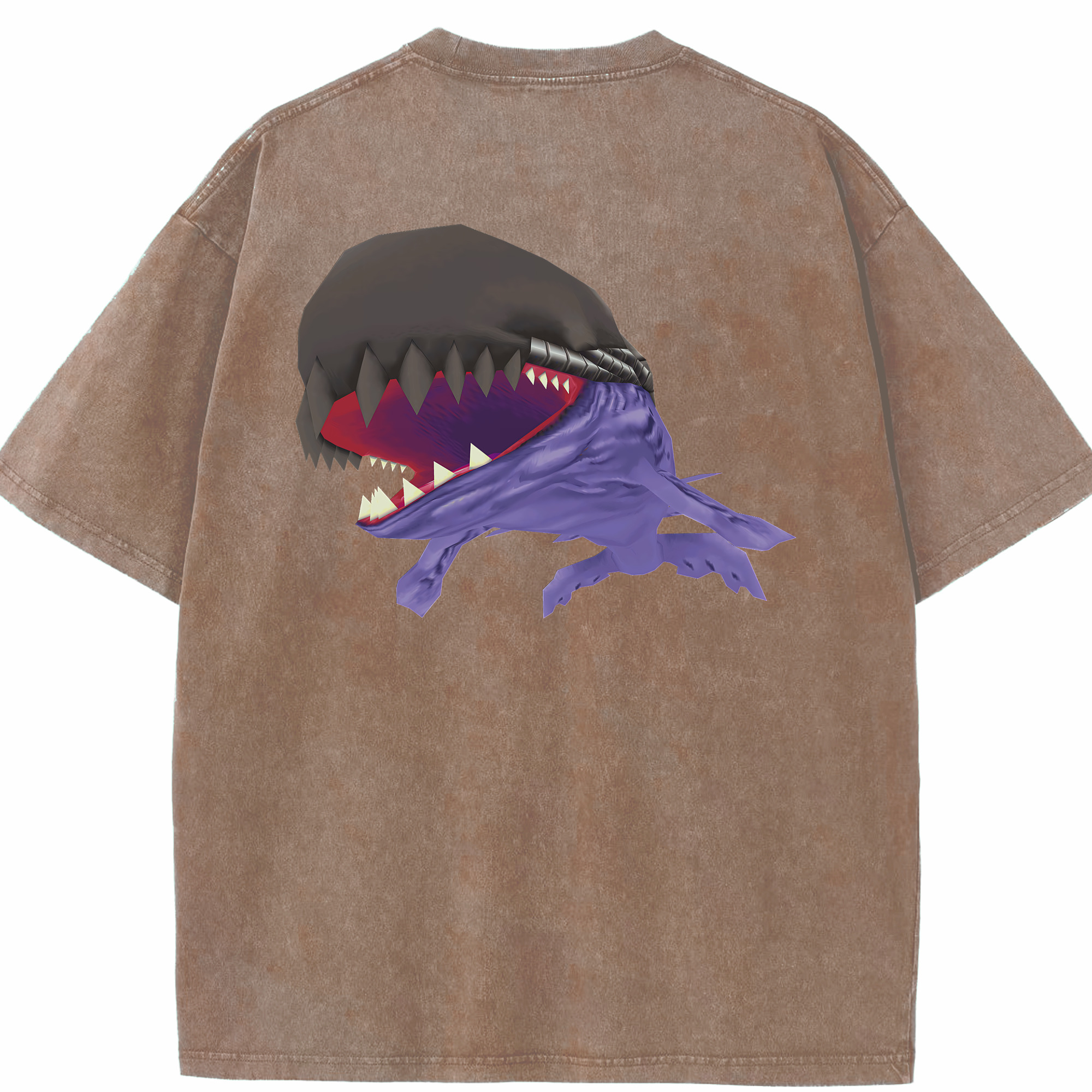 （画像用） Digimon デジタルモンスター/デジモン 綿100% ヴィンテージ風 半袖Tシャツ（背面プリント）