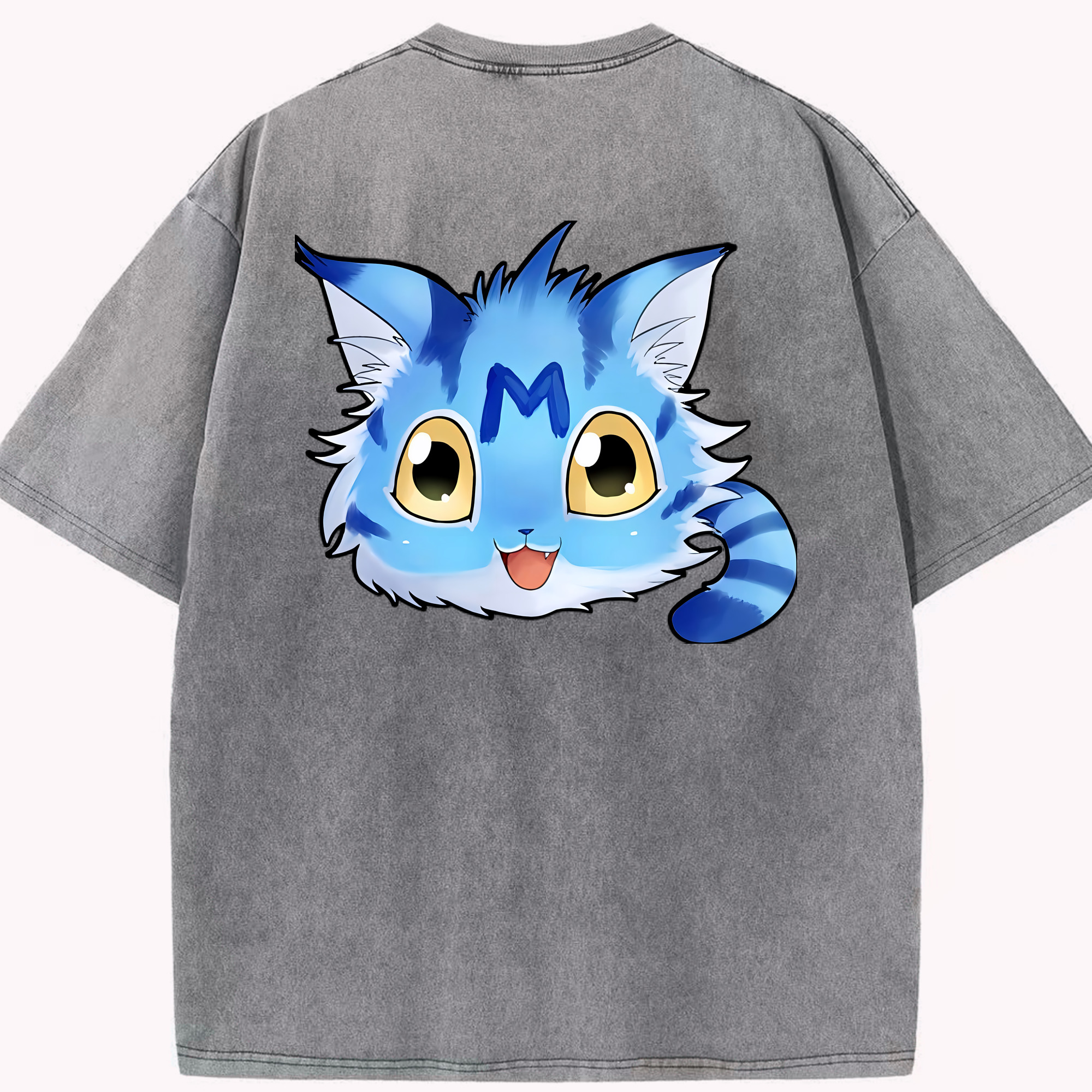（画像用） Digimon デジタルモンスター/デジモン 綿100% ヴィンテージ風 半袖Tシャツ（背面プリント）