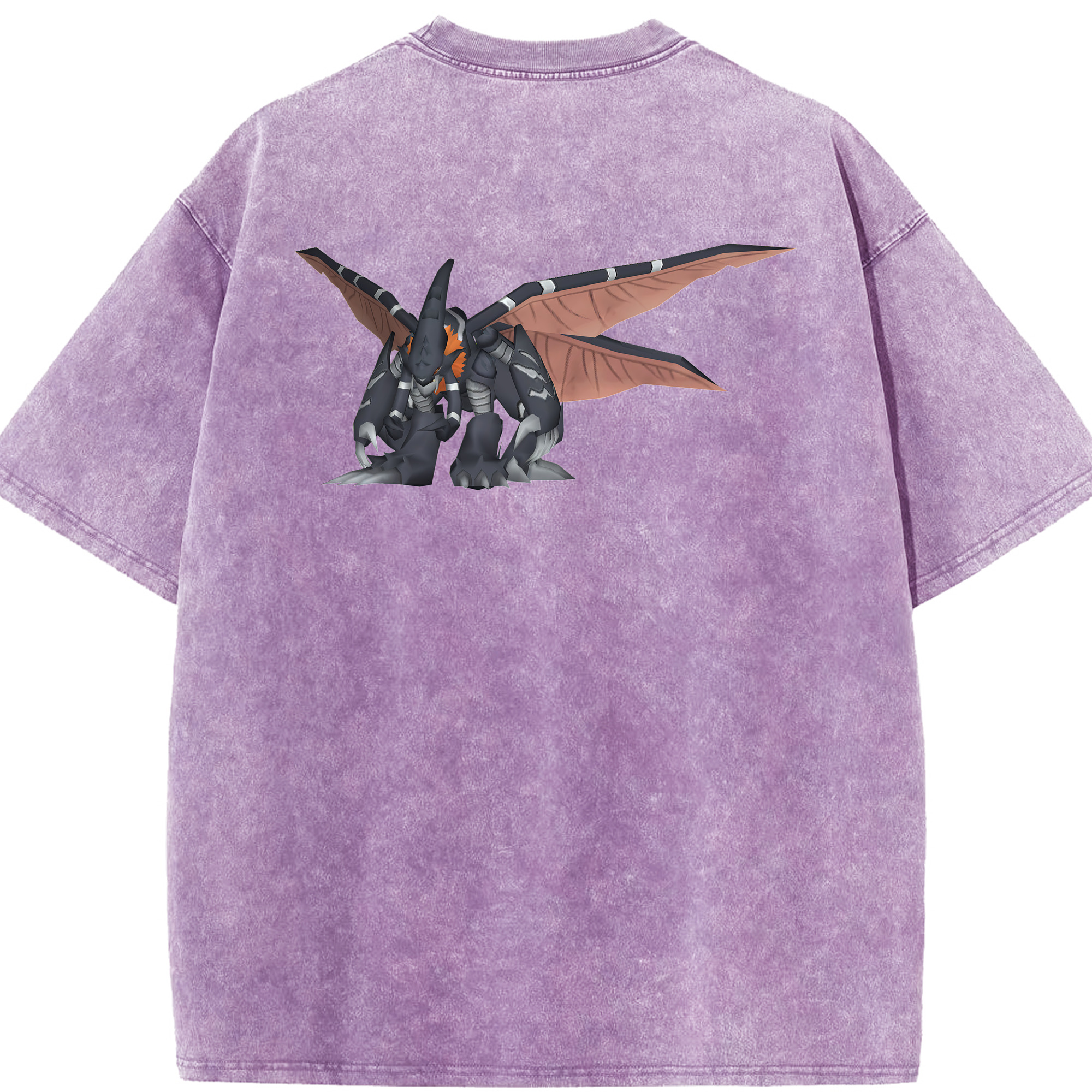 （画像用） Digimon デジタルモンスター/デジモン 綿100% ヴィンテージ風 半袖Tシャツ（背面プリント）