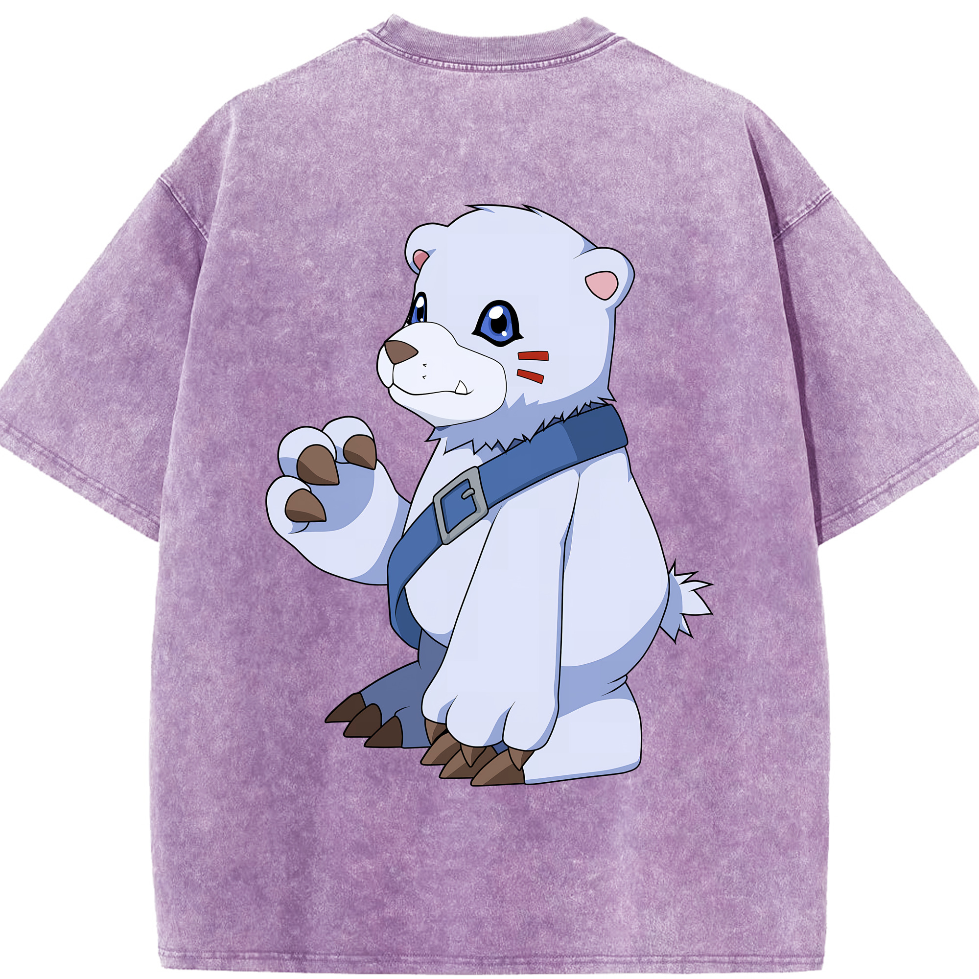 （画像用） Digimon デジタルモンスター/デジモン 綿100% ヴィンテージ風 半袖Tシャツ（背面プリント）