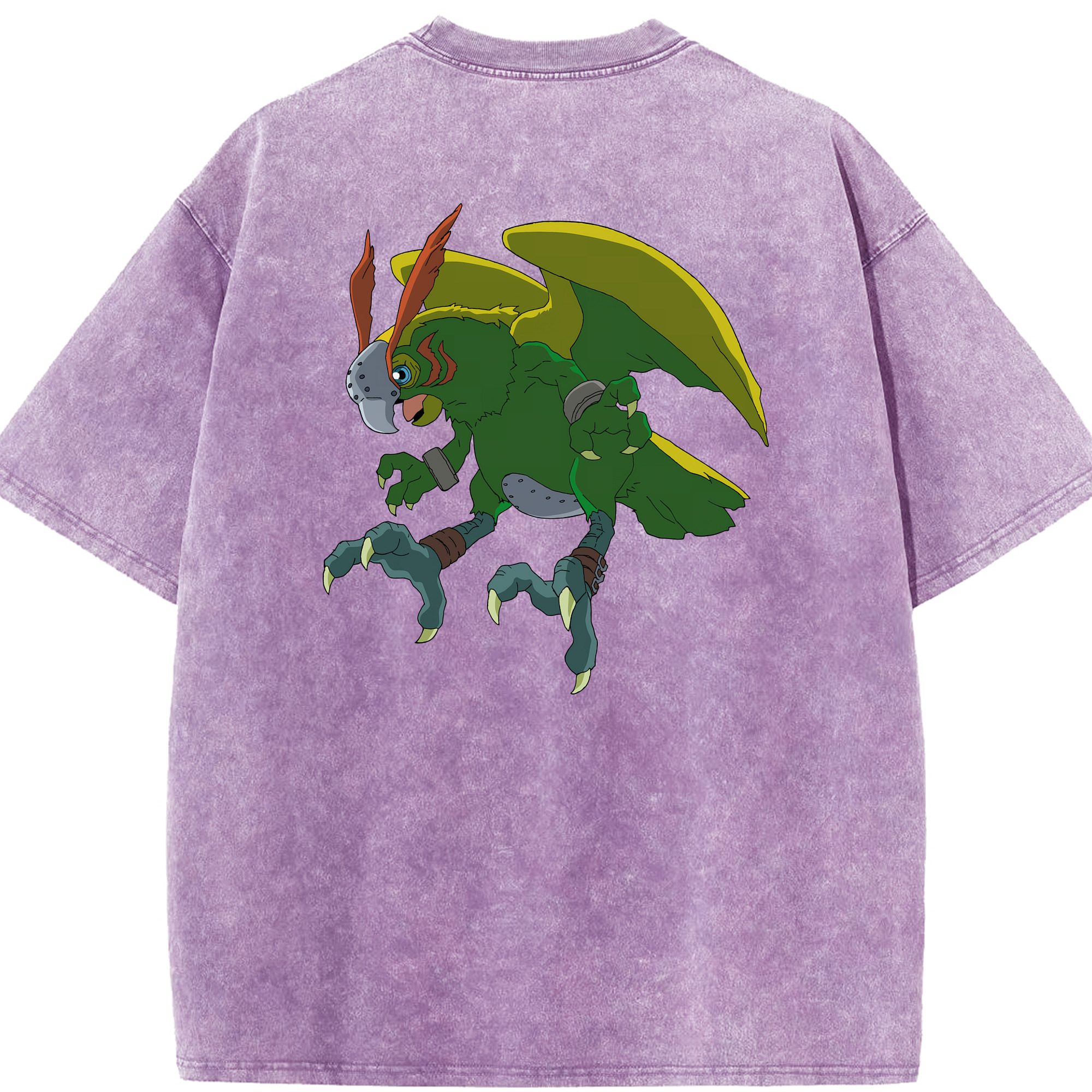 （画像用） Digimon デジタルモンスター/デジモン 綿100% ヴィンテージ風 半袖Tシャツ（背面プリント）