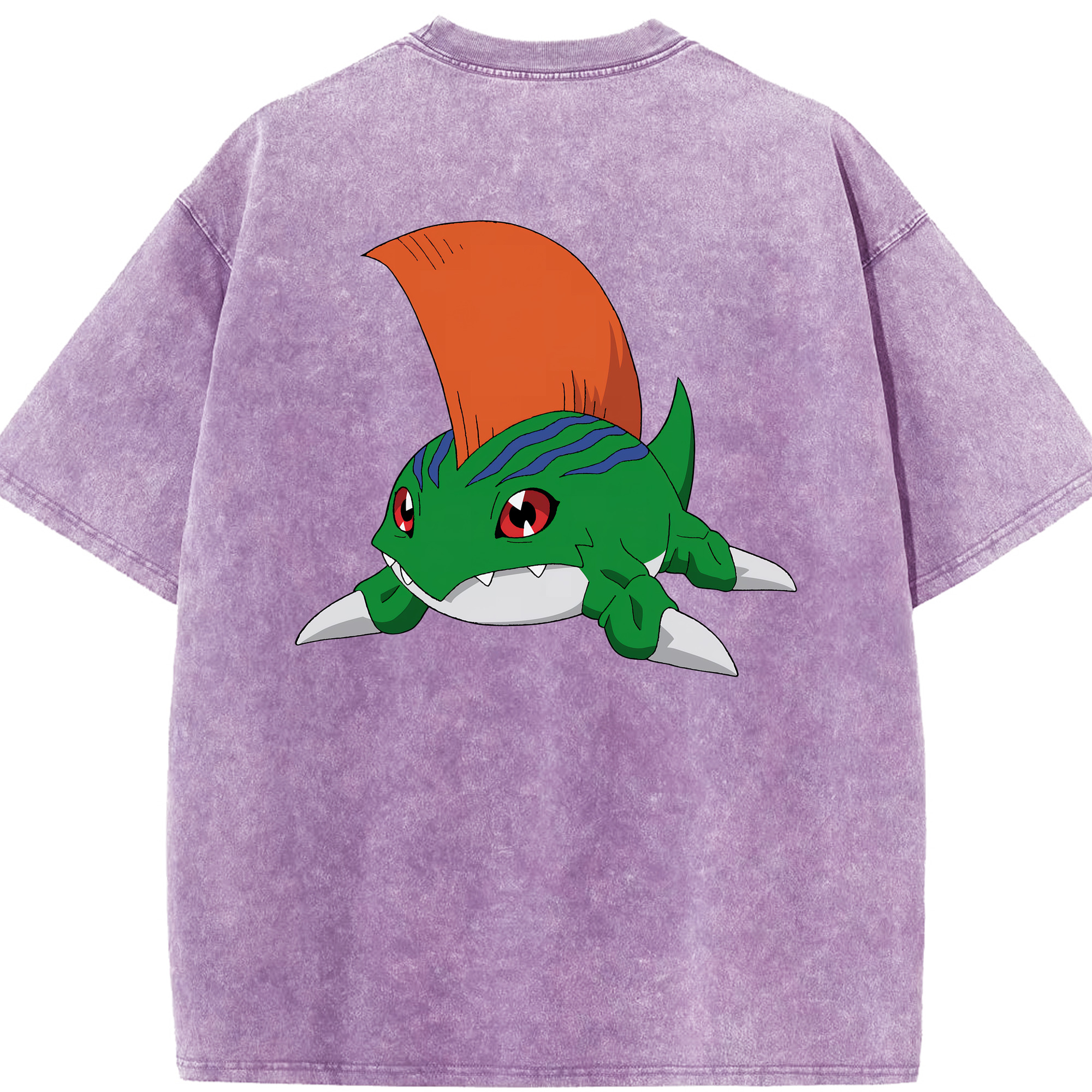 （画像用） Digimon デジタルモンスター/デジモン 綿100% ヴィンテージ風 半袖Tシャツ（背面プリント）