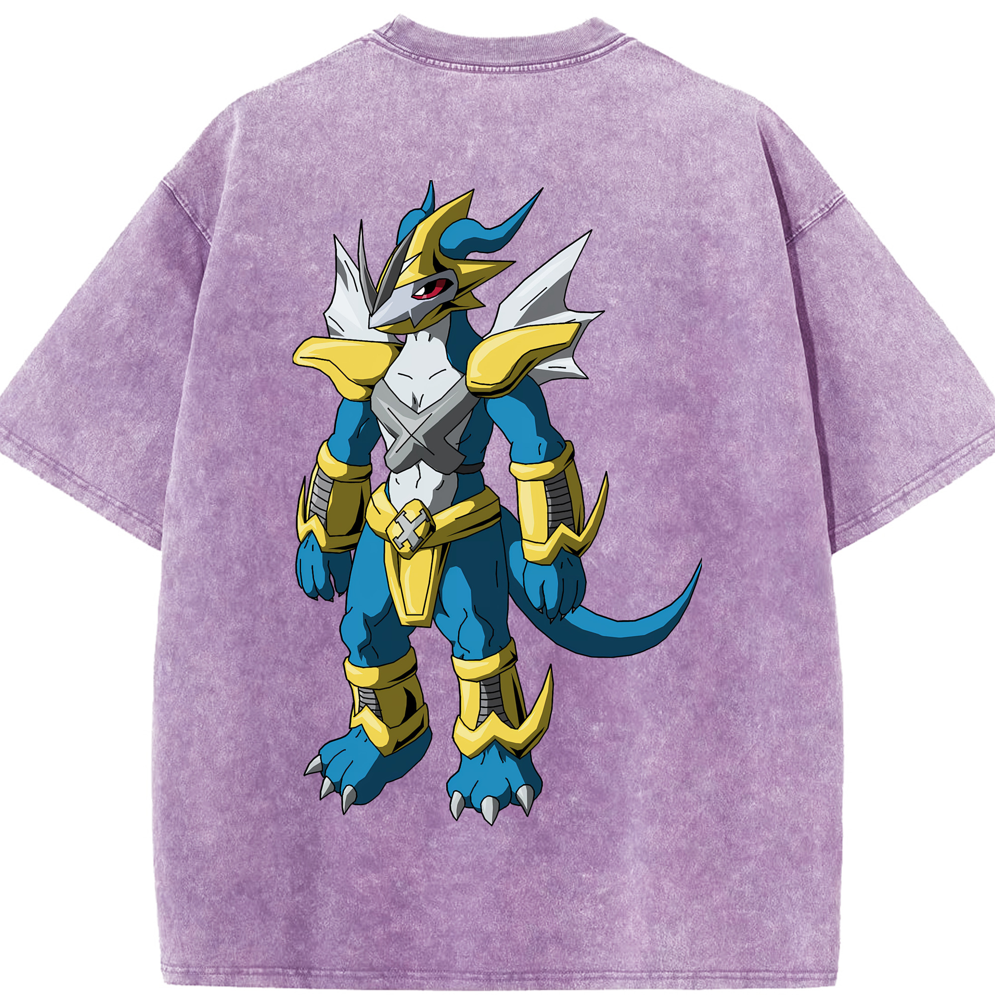 （画像用） Digimon デジタルモンスター/デジモン 綿100% ヴィンテージ風 半袖Tシャツ（背面プリント）