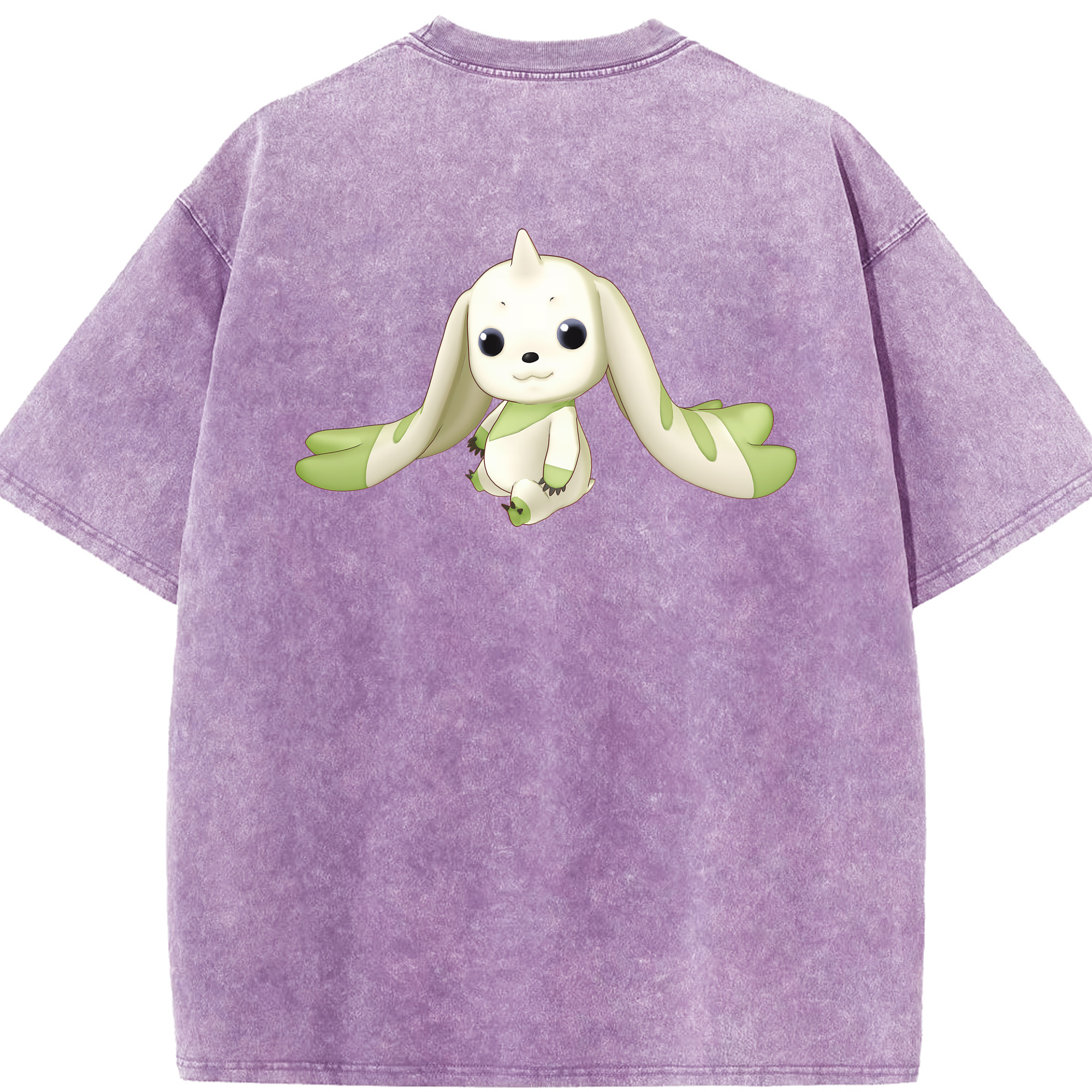 （画像用） Digimon デジタルモンスター/デジモン 綿100% ヴィンテージ風 半袖Tシャツ（背面プリント）