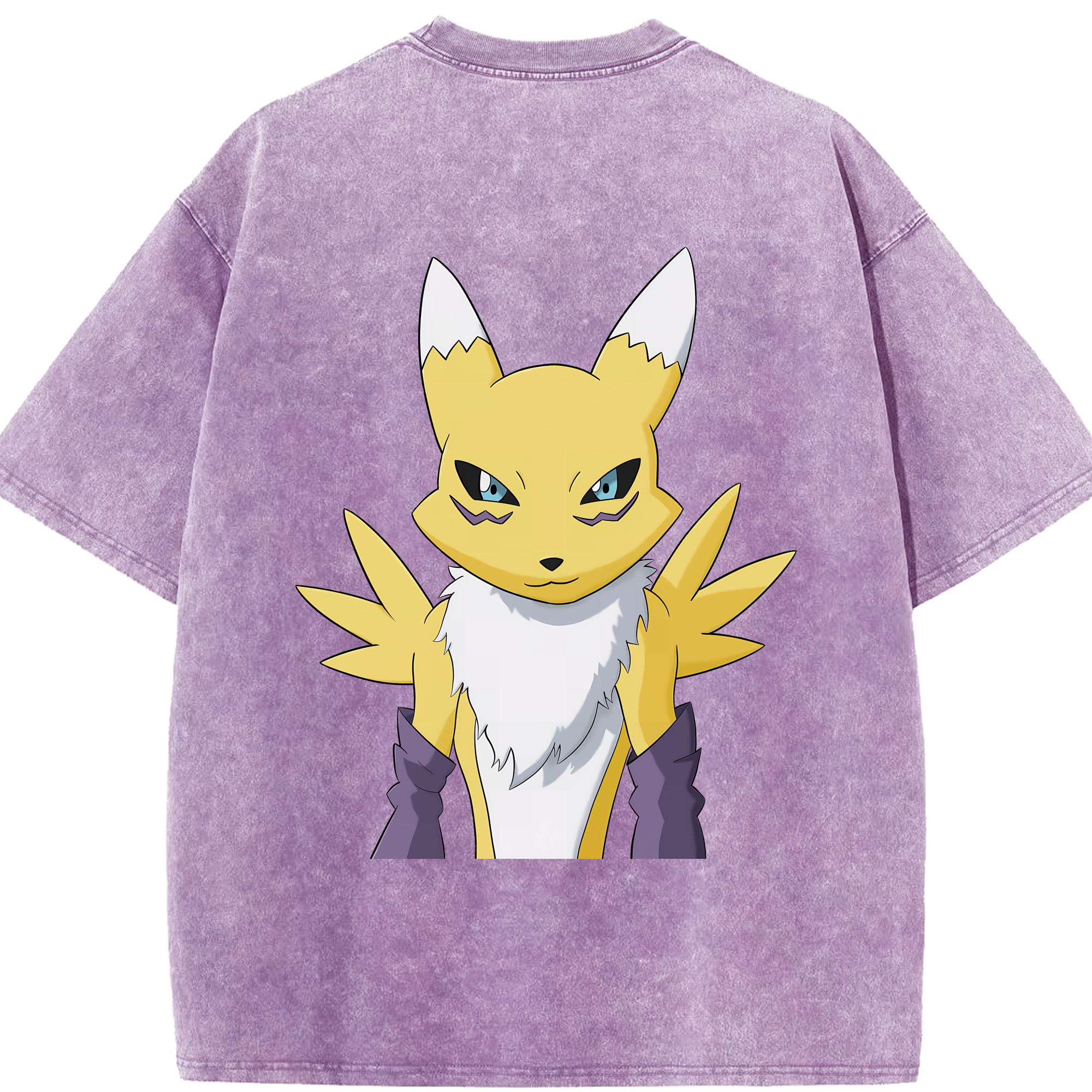 （画像用） Digimon デジタルモンスター/デジモン 綿100% ヴィンテージ風 半袖Tシャツ（背面プリント）