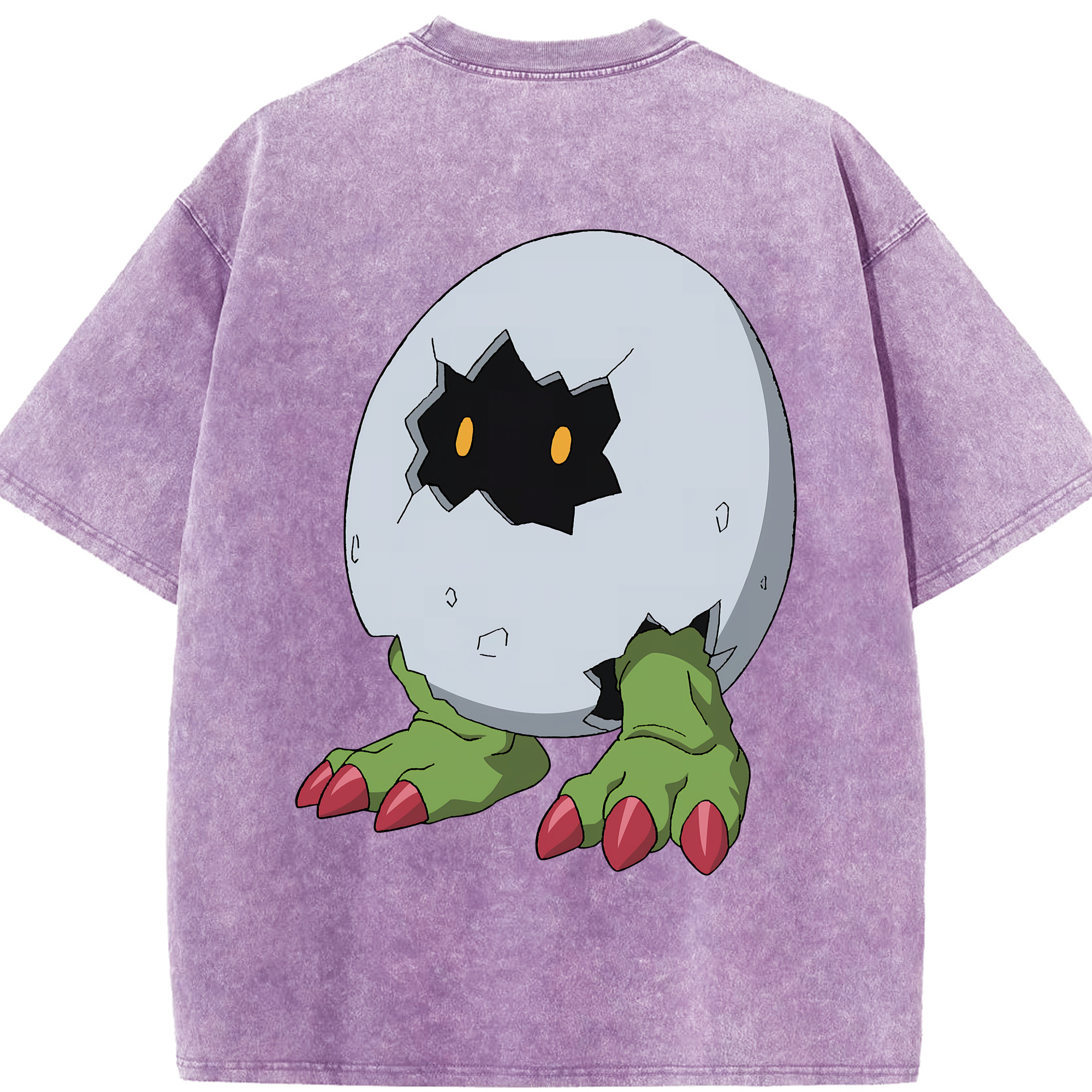 （画像用） Digimon デジタルモンスター/デジモン 綿100% ヴィンテージ風 半袖Tシャツ（背面プリント）