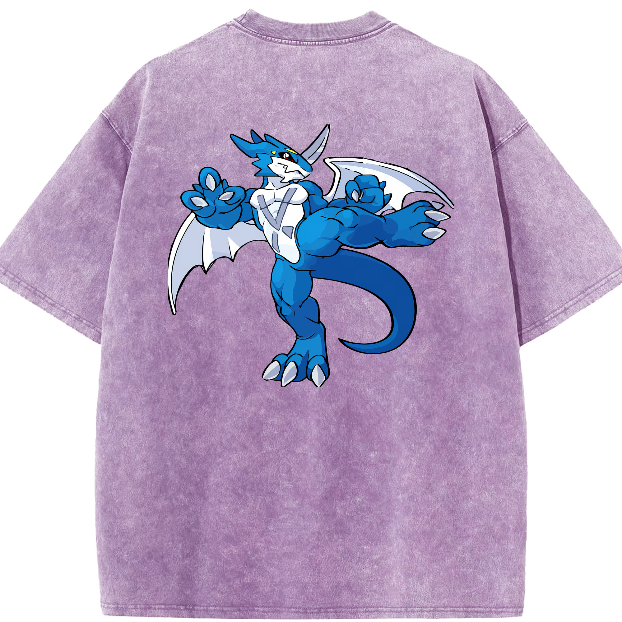 （画像用） Digimon デジタルモンスター/デジモン 綿100% ヴィンテージ風 半袖Tシャツ（背面プリント）