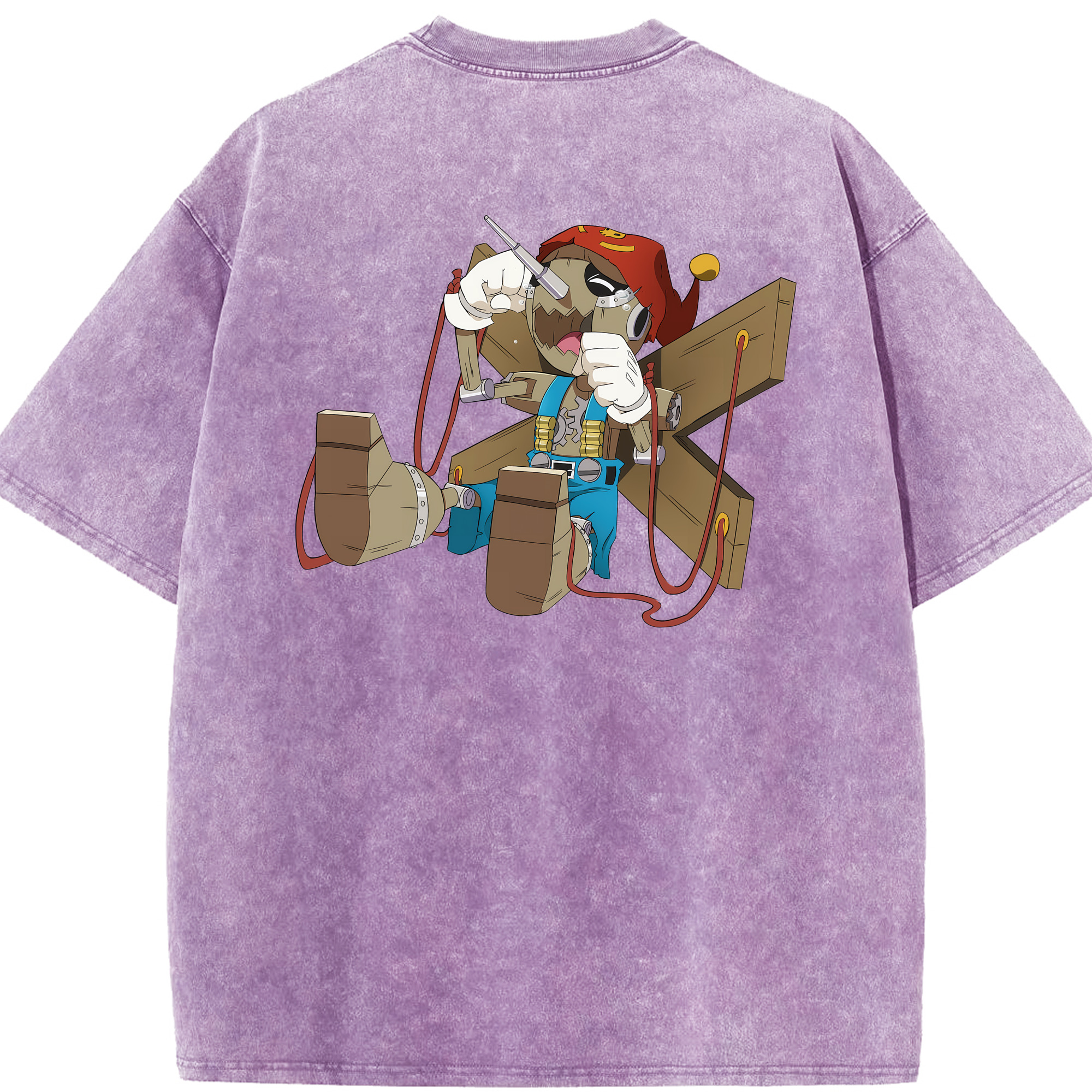（画像用） Digimon デジタルモンスター/デジモン 綿100% ヴィンテージ風 半袖Tシャツ（背面プリント）