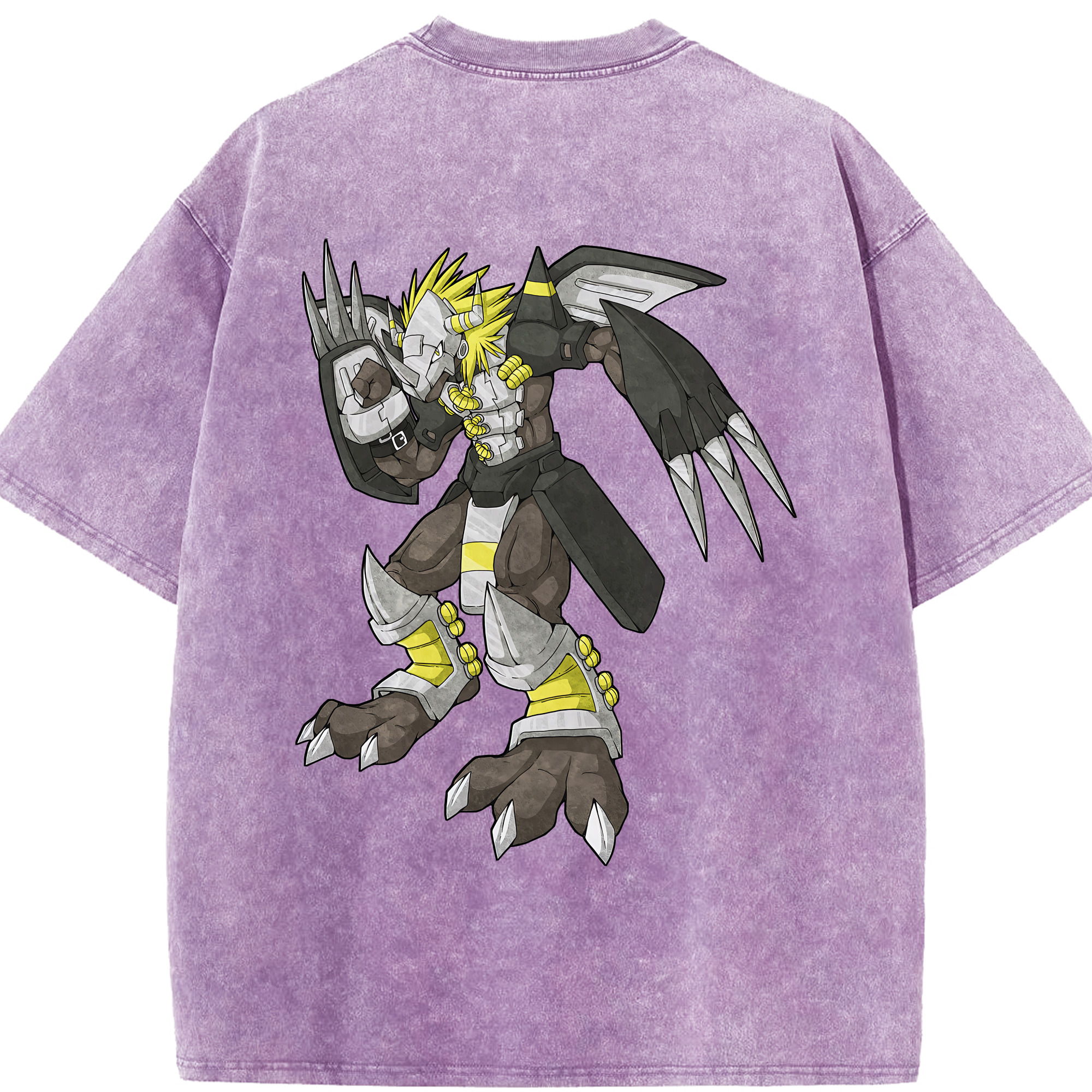 （画像用） Digimon デジタルモンスター/デジモン 綿100% ヴィンテージ風 半袖Tシャツ（背面プリント）