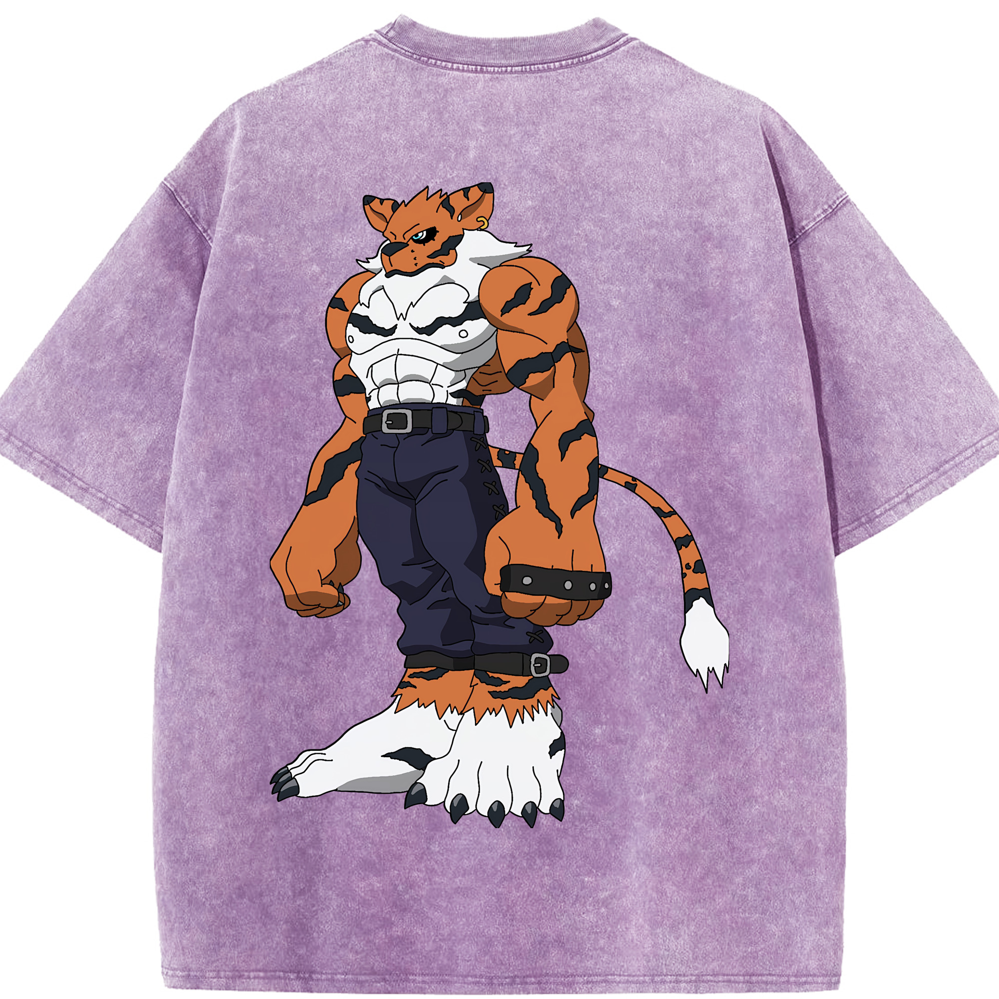（画像用） Digimon デジタルモンスター/デジモン 綿100% ヴィンテージ風 半袖Tシャツ（背面プリント）
