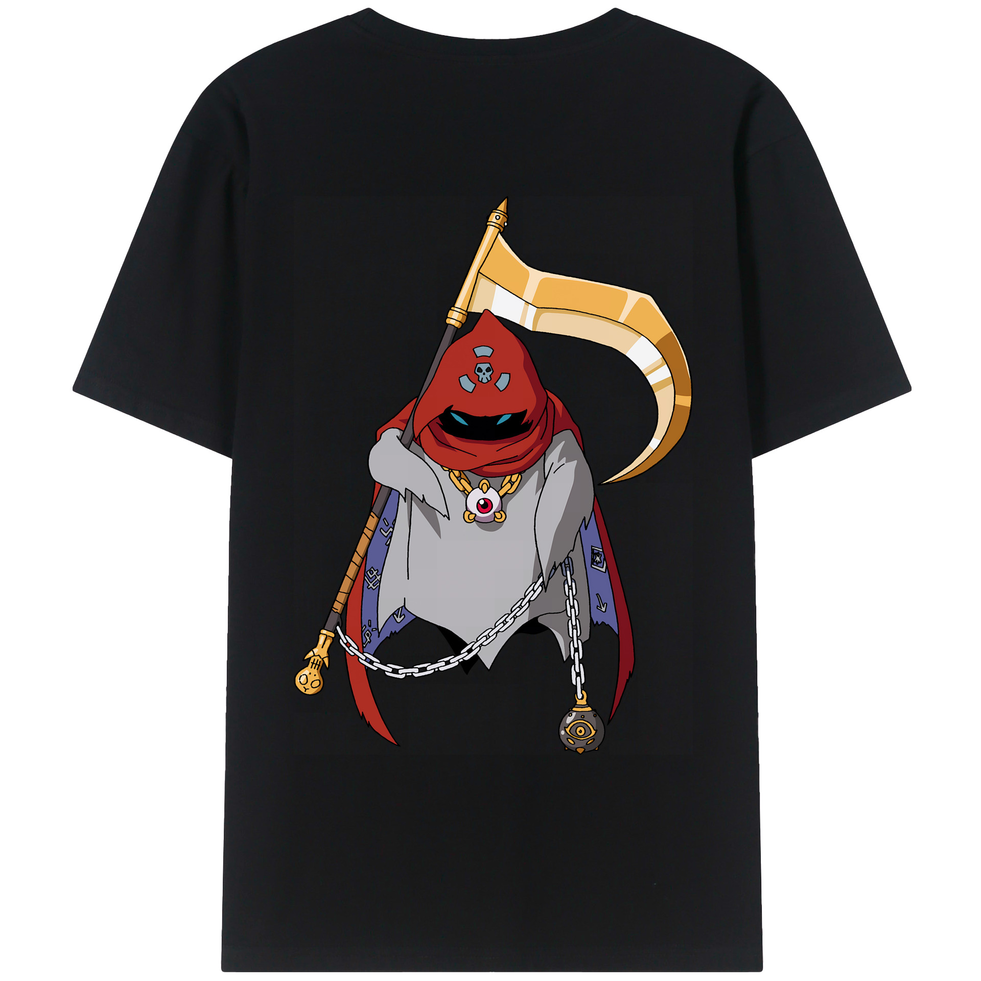 （画像用） Digimon デジタルモンスター/デジモン 綿100％ メンズ半袖Tシャツ（バックプリント） 通気性