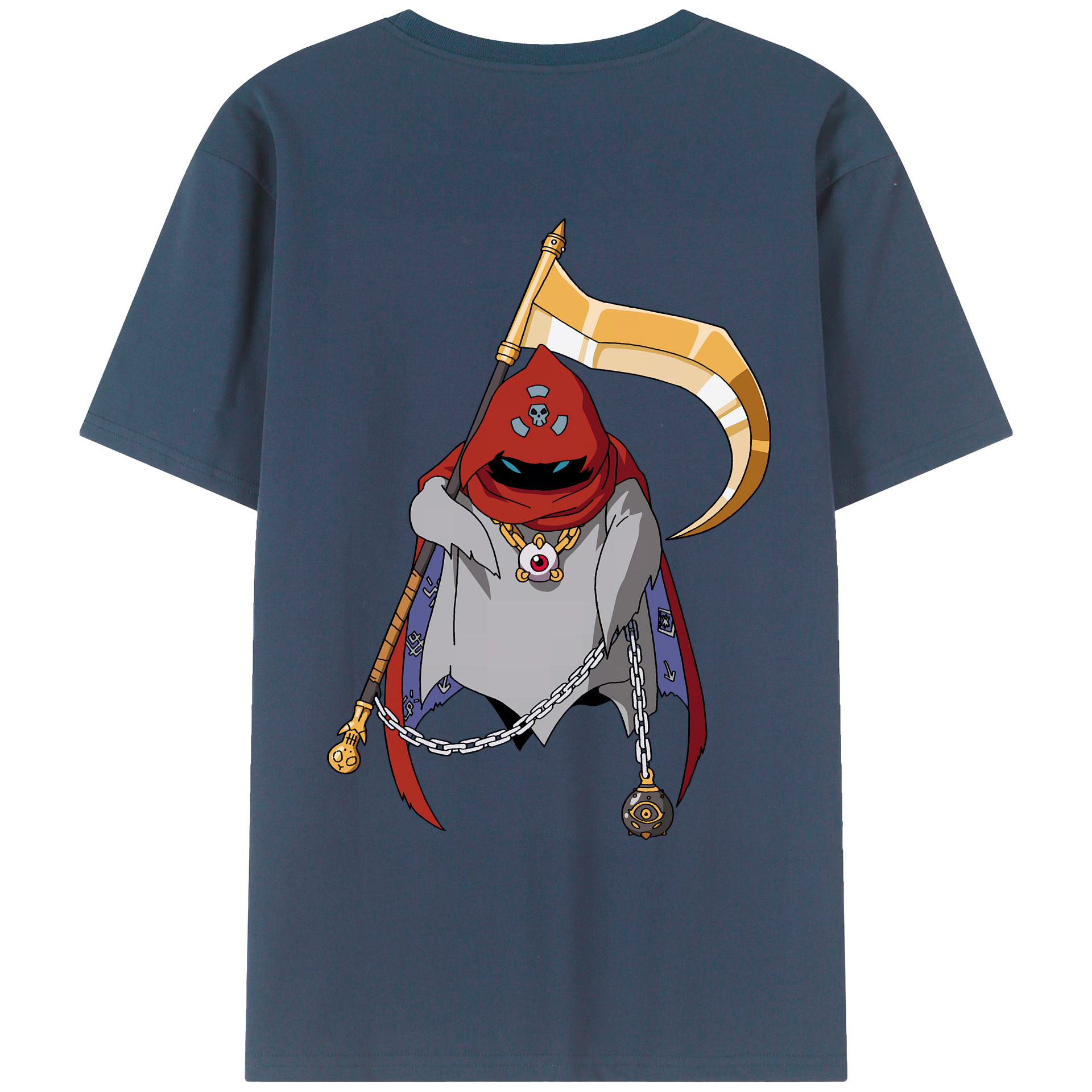（画像用） Digimon デジタルモンスター/デジモン 綿100％ メンズ半袖Tシャツ（バックプリント） 通気性