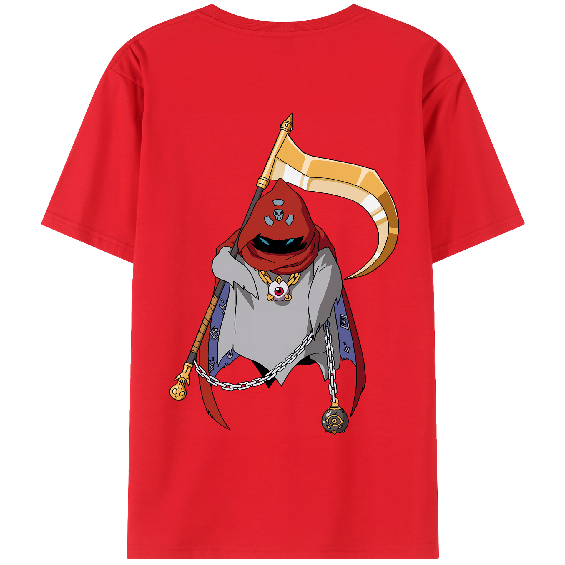 （画像用） Digimon デジタルモンスター/デジモン 綿100％ メンズ半袖Tシャツ（バックプリント） 通気性