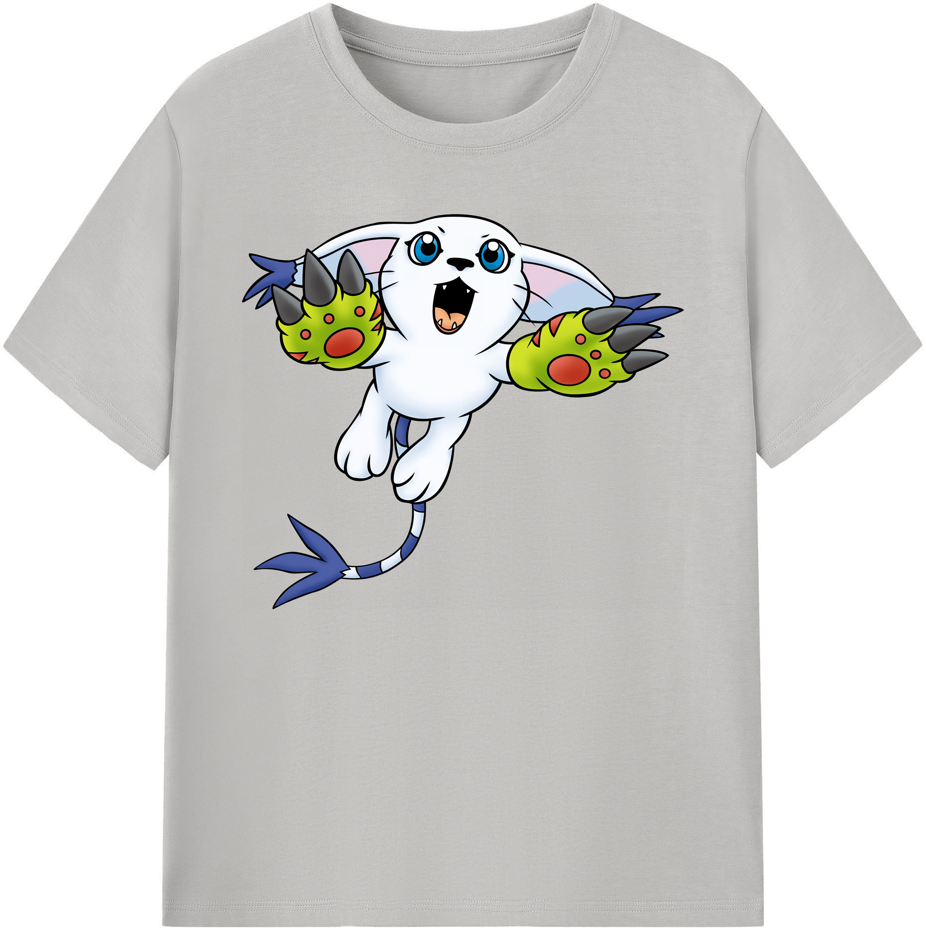 （画像用） Digimon デジタルモンスター/デジモン 綿100％ メンズ半袖Tシャツ｜肌触りやわらか＆通気性