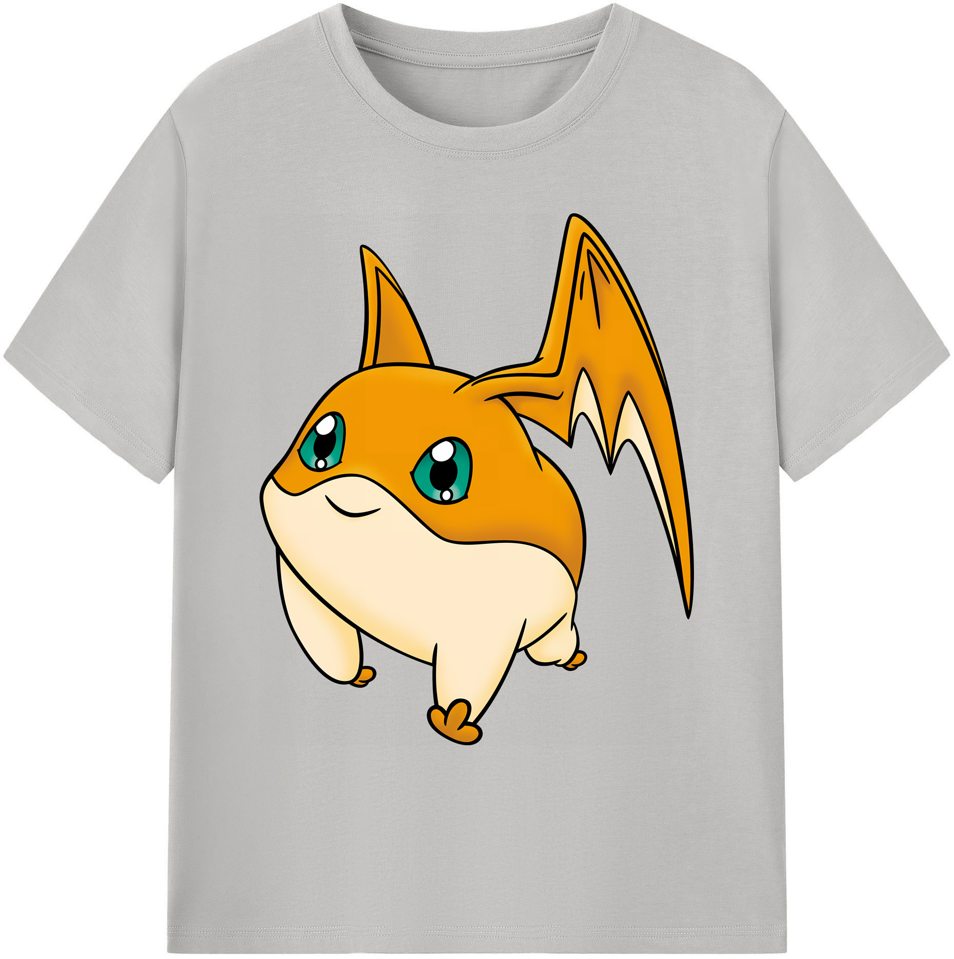 （画像用） Digimon デジタルモンスター/デジモン 綿100％ メンズ半袖Tシャツ｜肌触りやわらか＆通気性