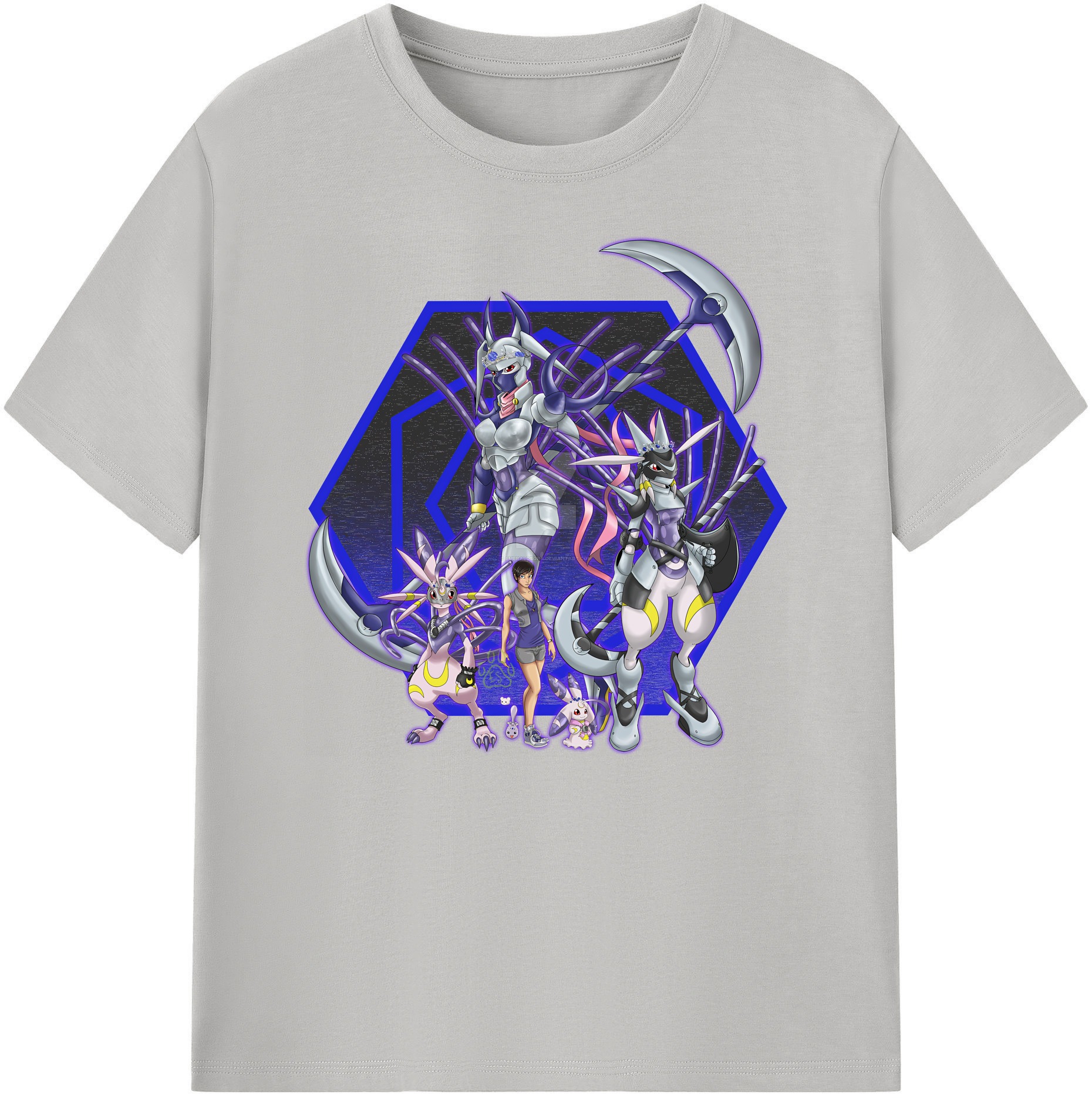 （画像用） Digimon デジタルモンスター/デジモン 綿100％ メンズ半袖Tシャツ｜肌触りやわらか＆通気性