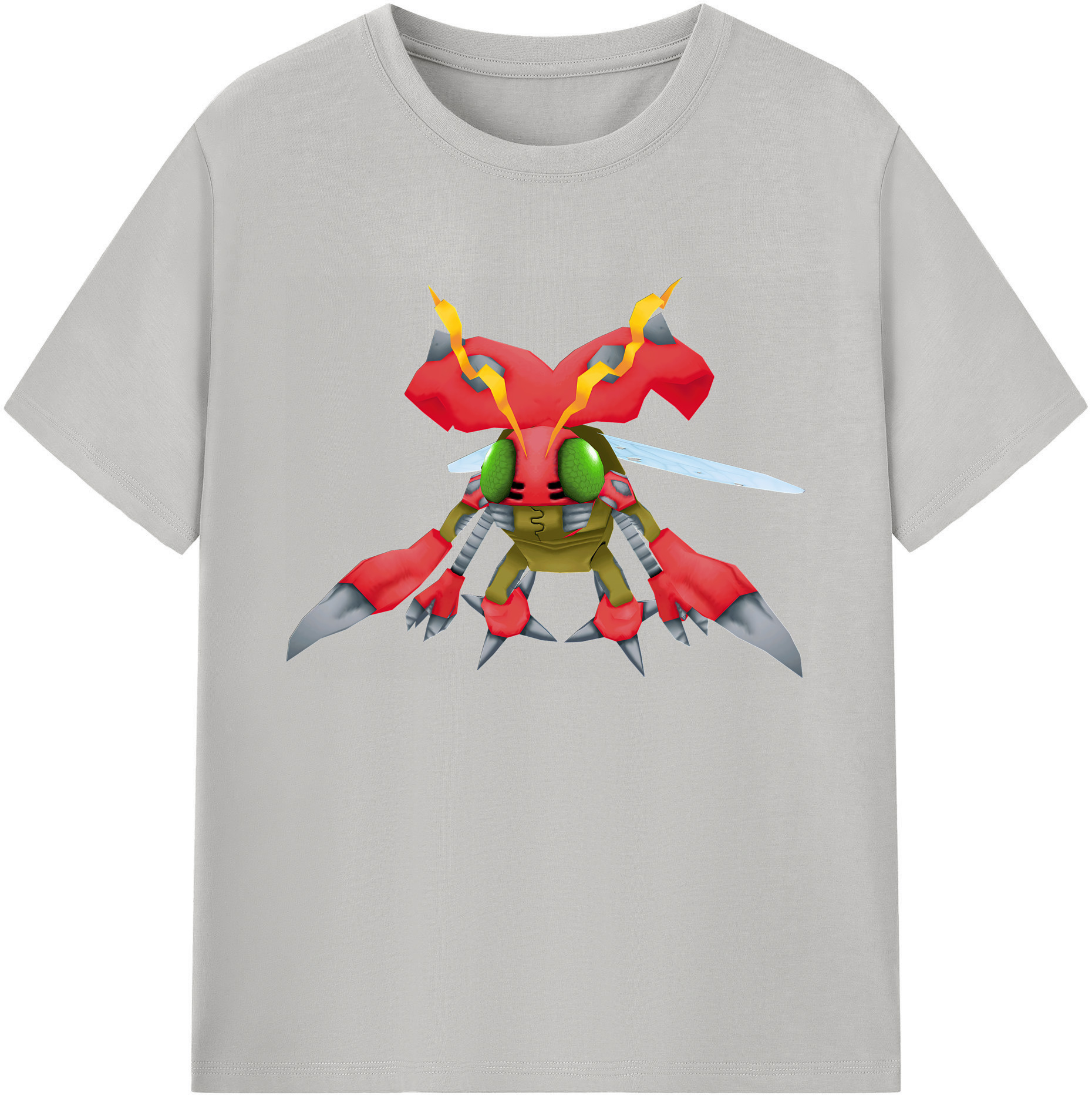 （画像用） Digimon デジタルモンスター/デジモン 綿100％ メンズ半袖Tシャツ｜肌触りやわらか＆通気性